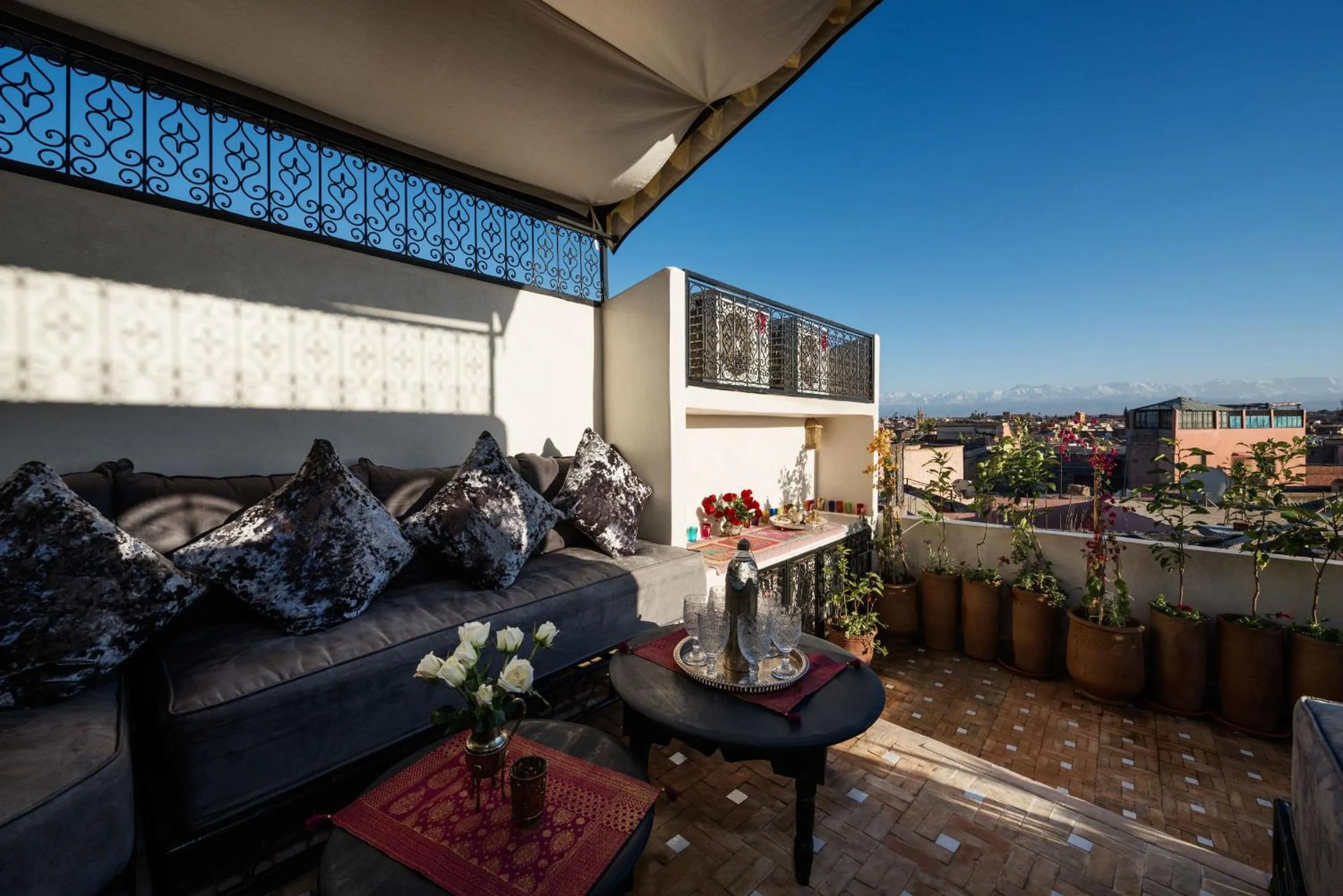 Balcony/Terrace in Riad Star by Marrakech Riad