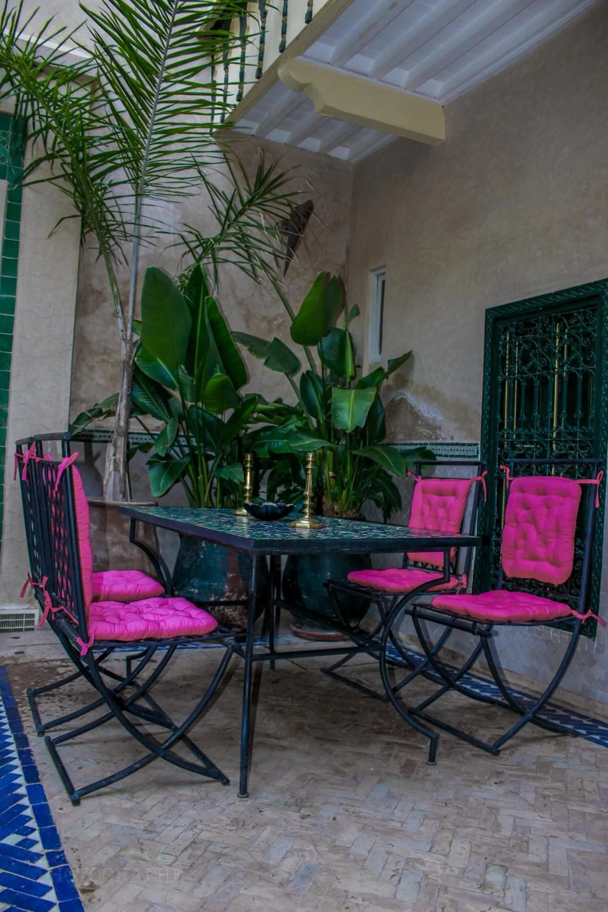 Patio in Riad Dar Habiba by Garden Wonders