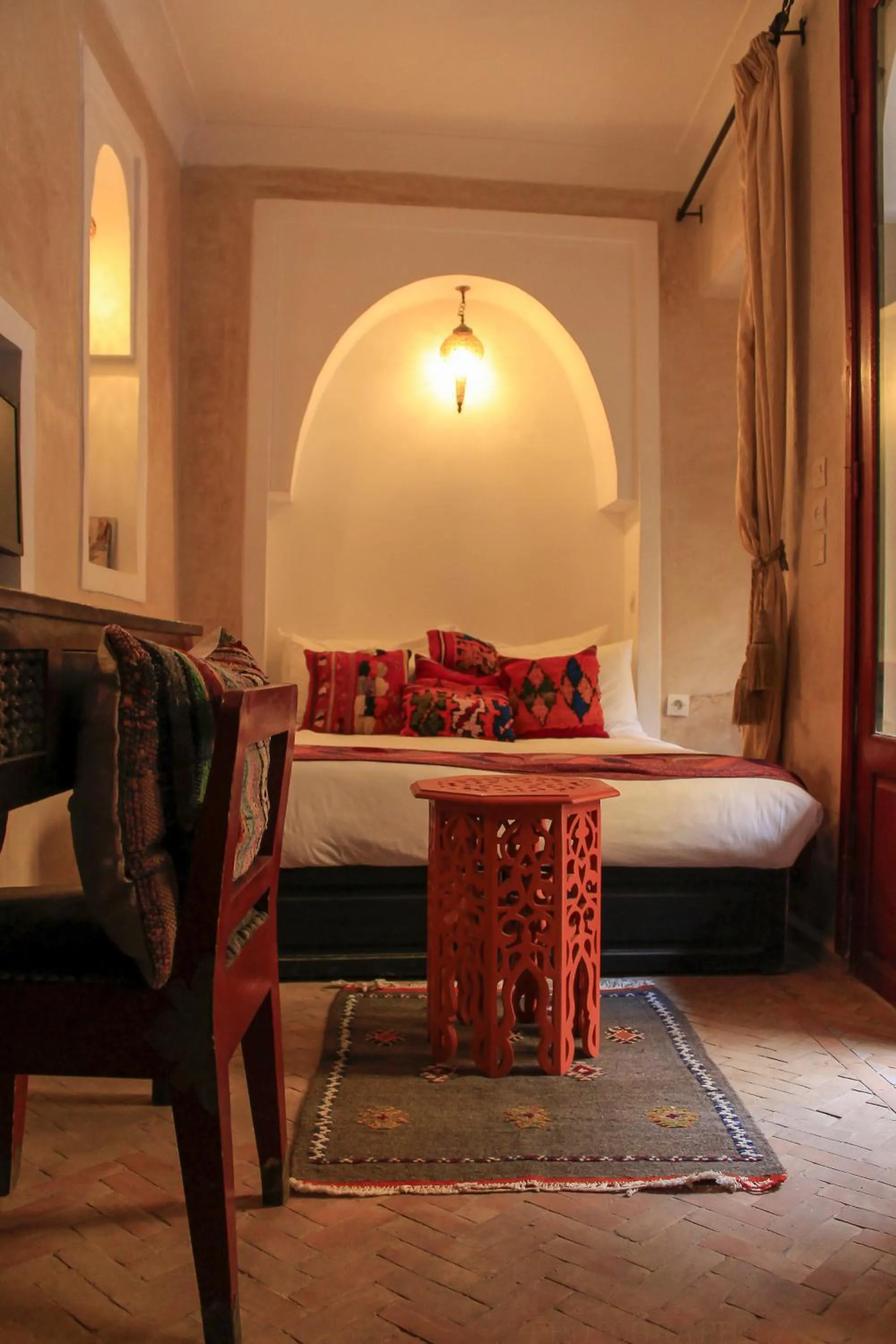 Seating area, Bed in Riad Dar Habiba by Garden Wonders