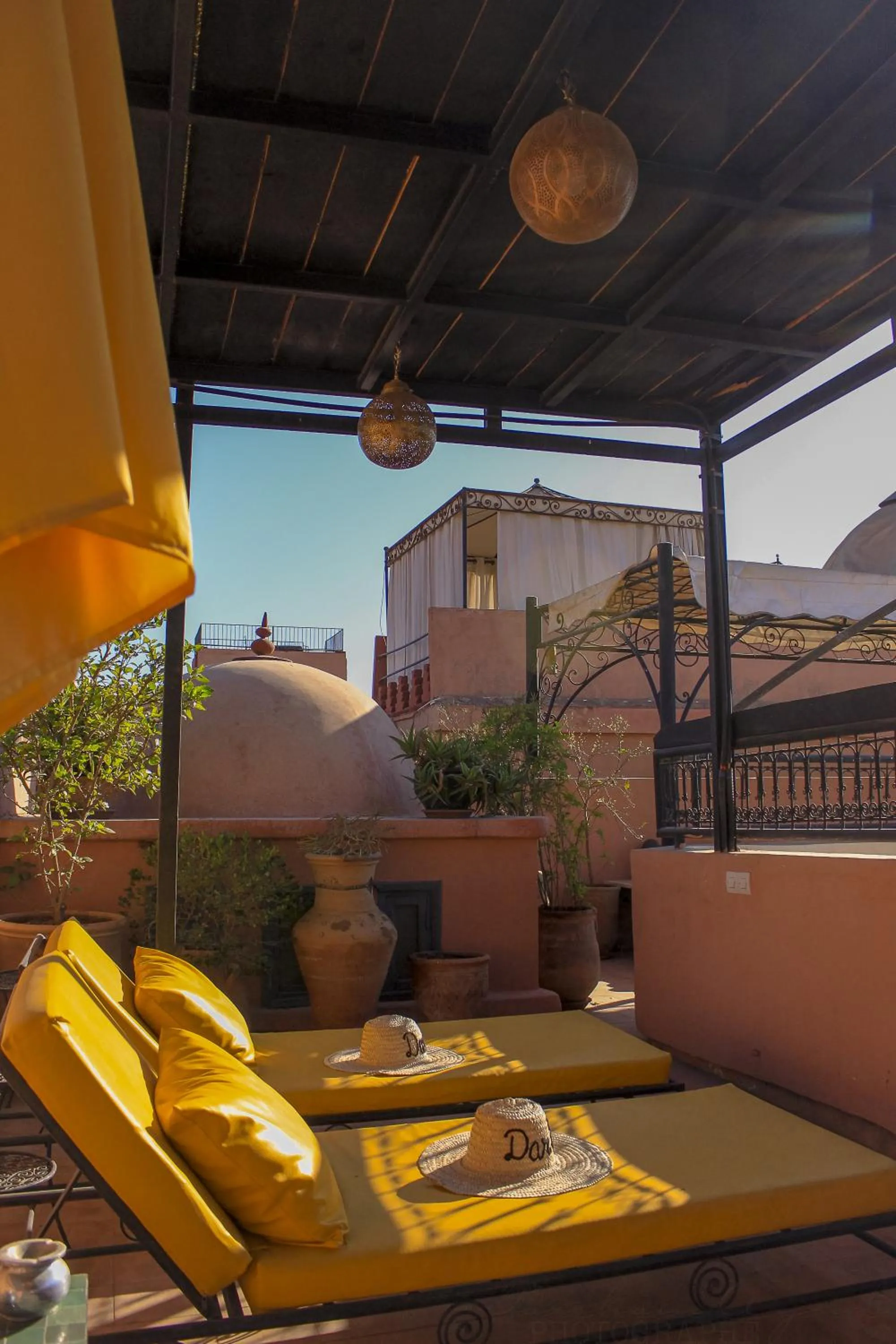 Balcony/Terrace in Riad Dar Habiba by Garden Wonders