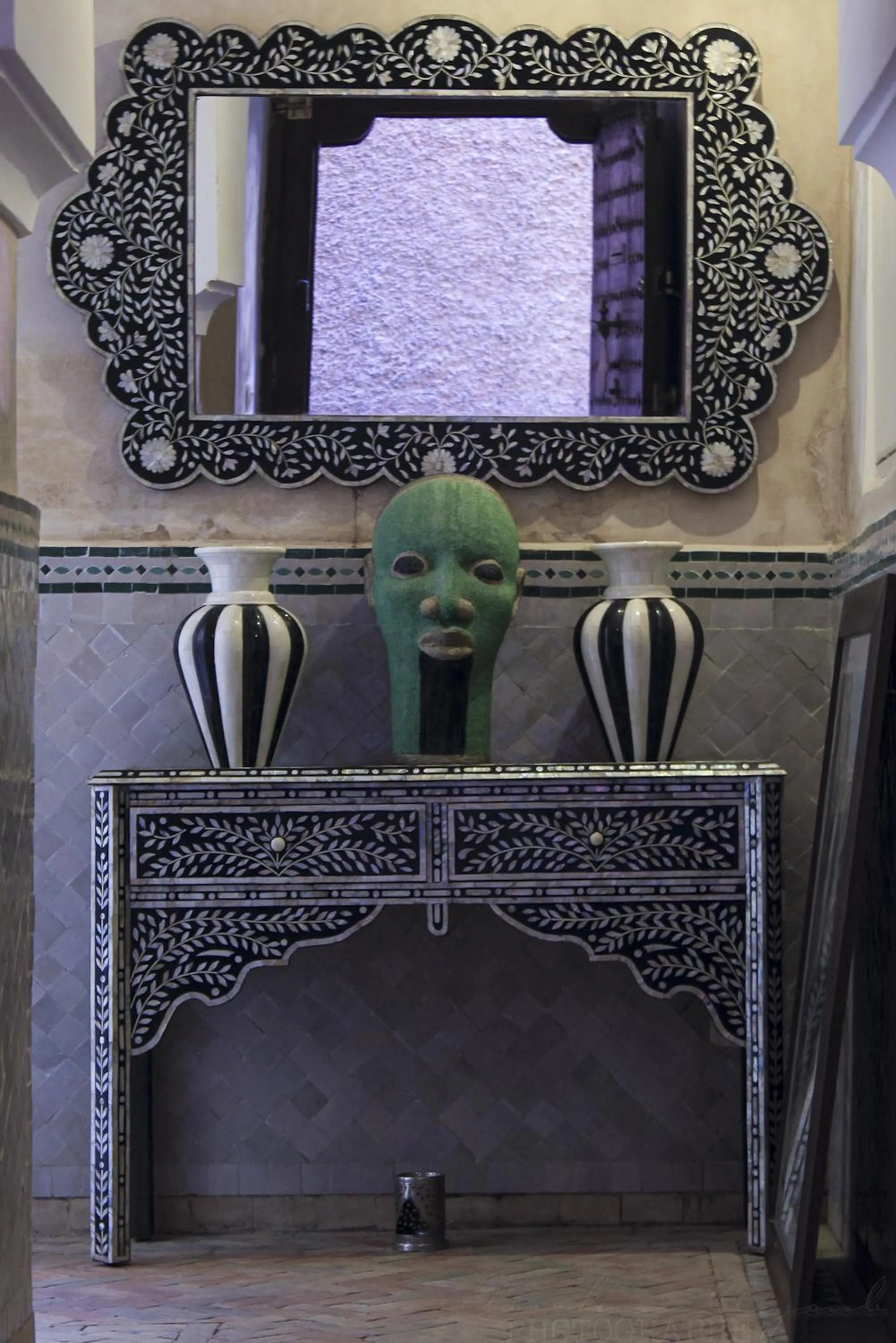Facade/entrance in Riad Dar Habiba by Garden Wonders