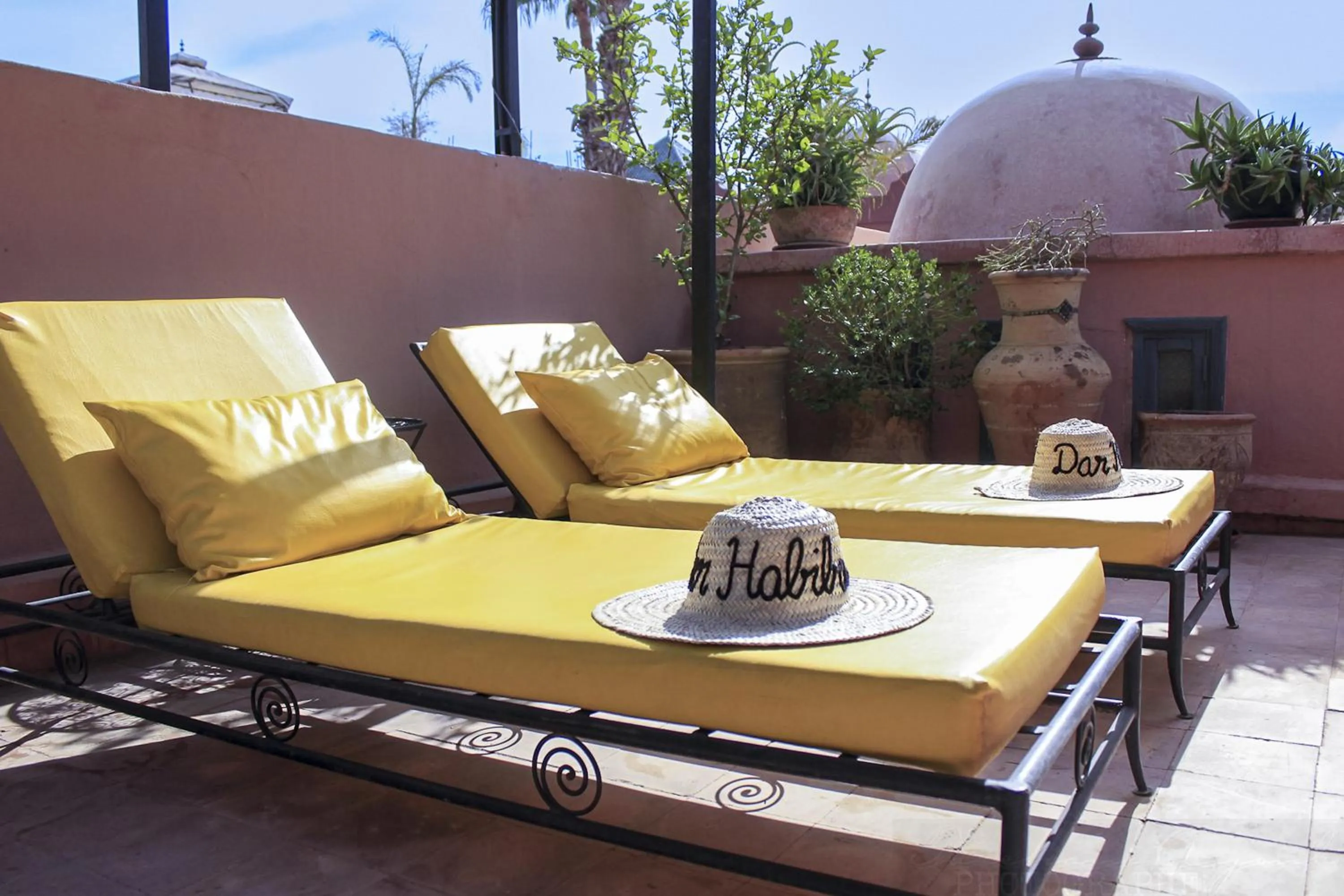 Balcony/Terrace in Riad Dar Habiba by Garden Wonders