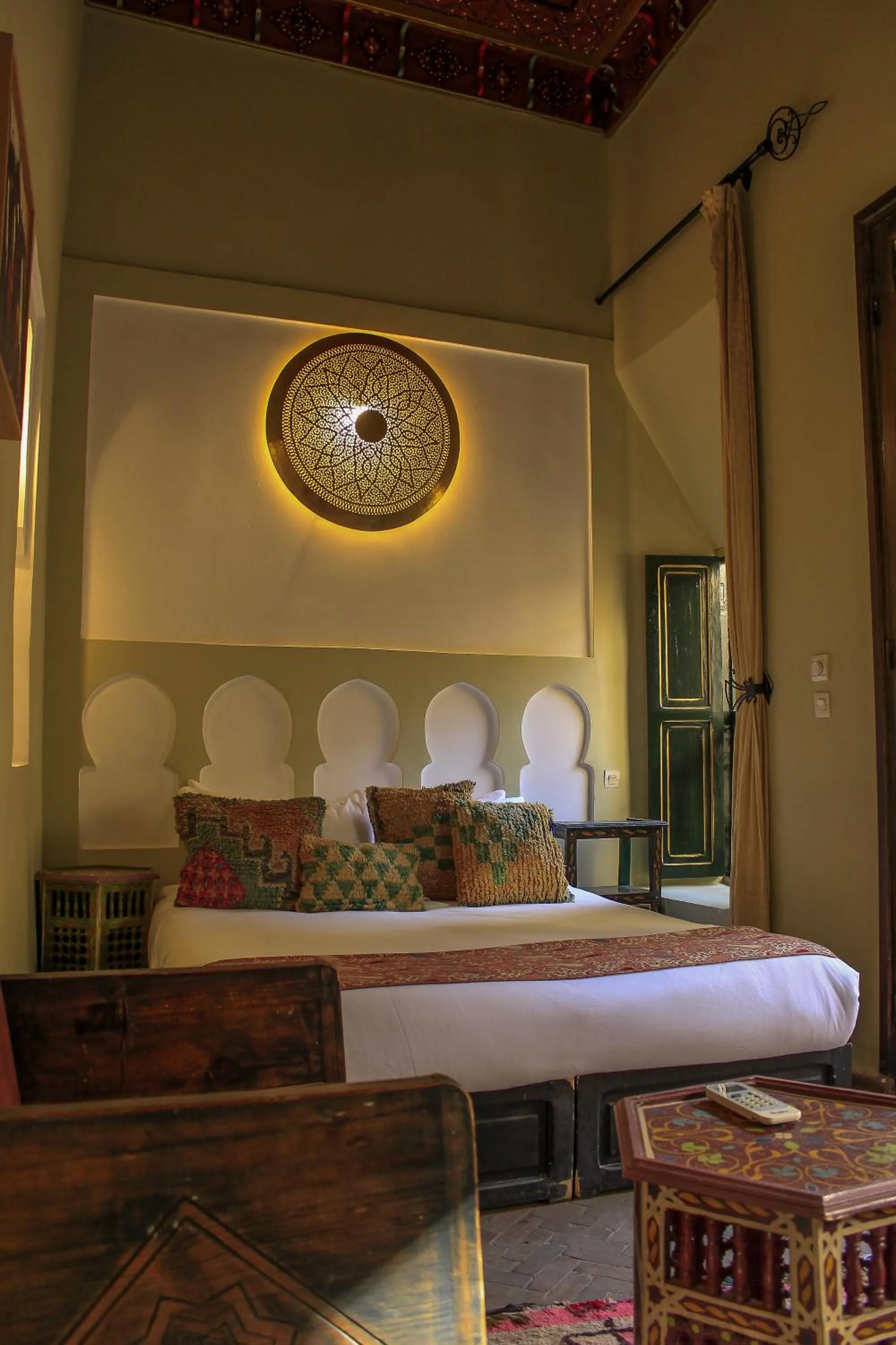 Bedroom, Bed in Riad Dar Habiba by Garden Wonders