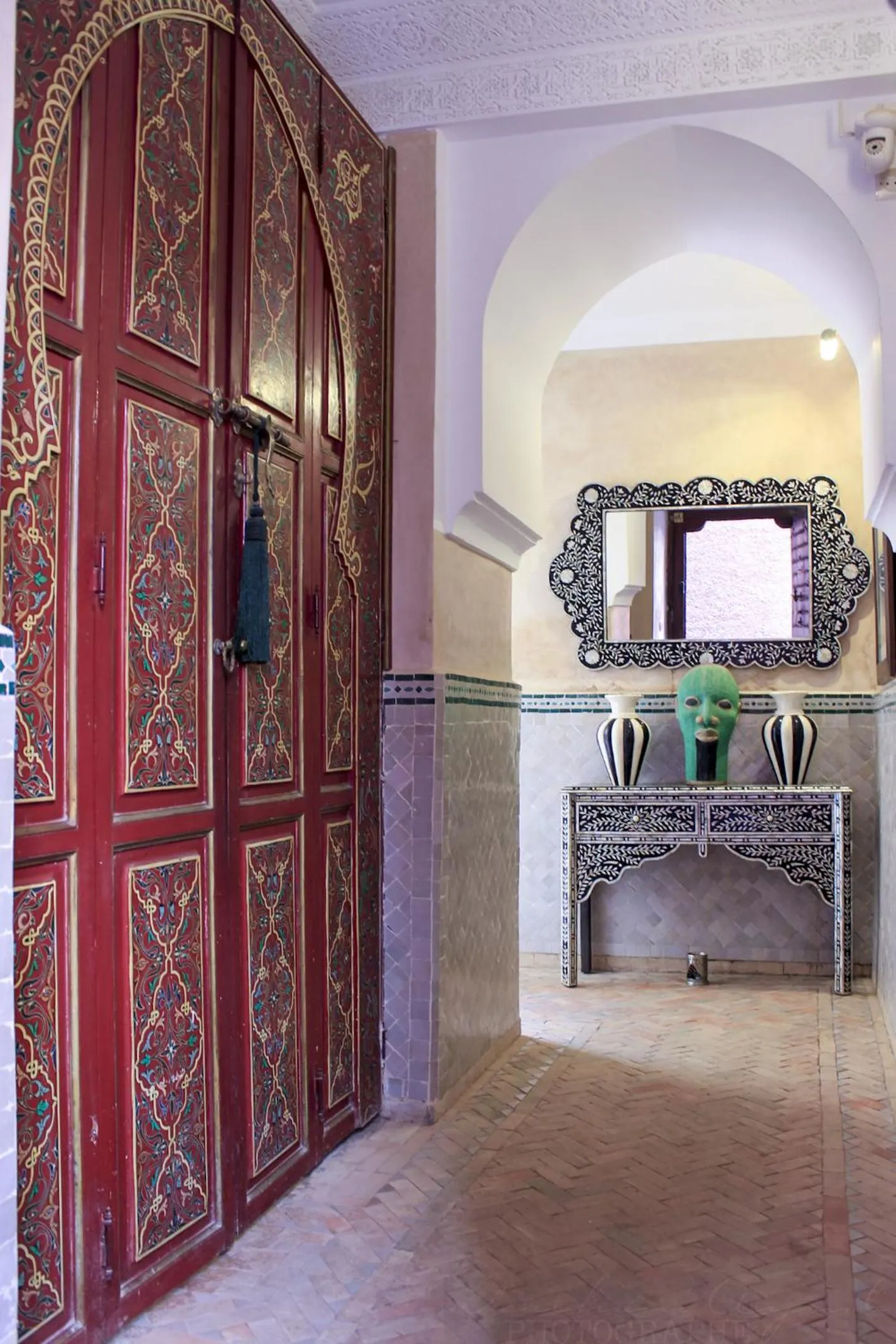 Facade/entrance in Riad Dar Habiba by Garden Wonders