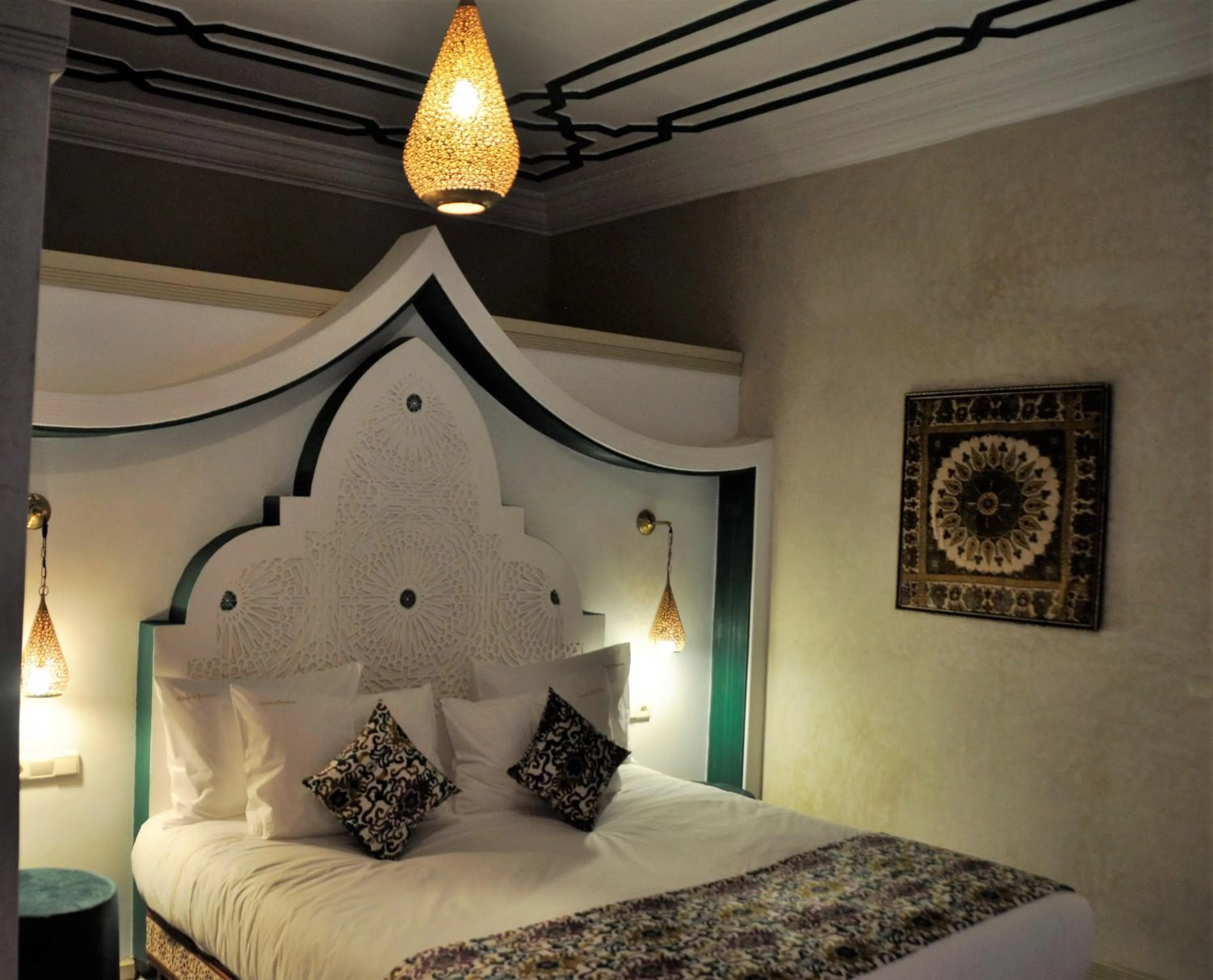 Bed in Riad l'Escale de Marrakech