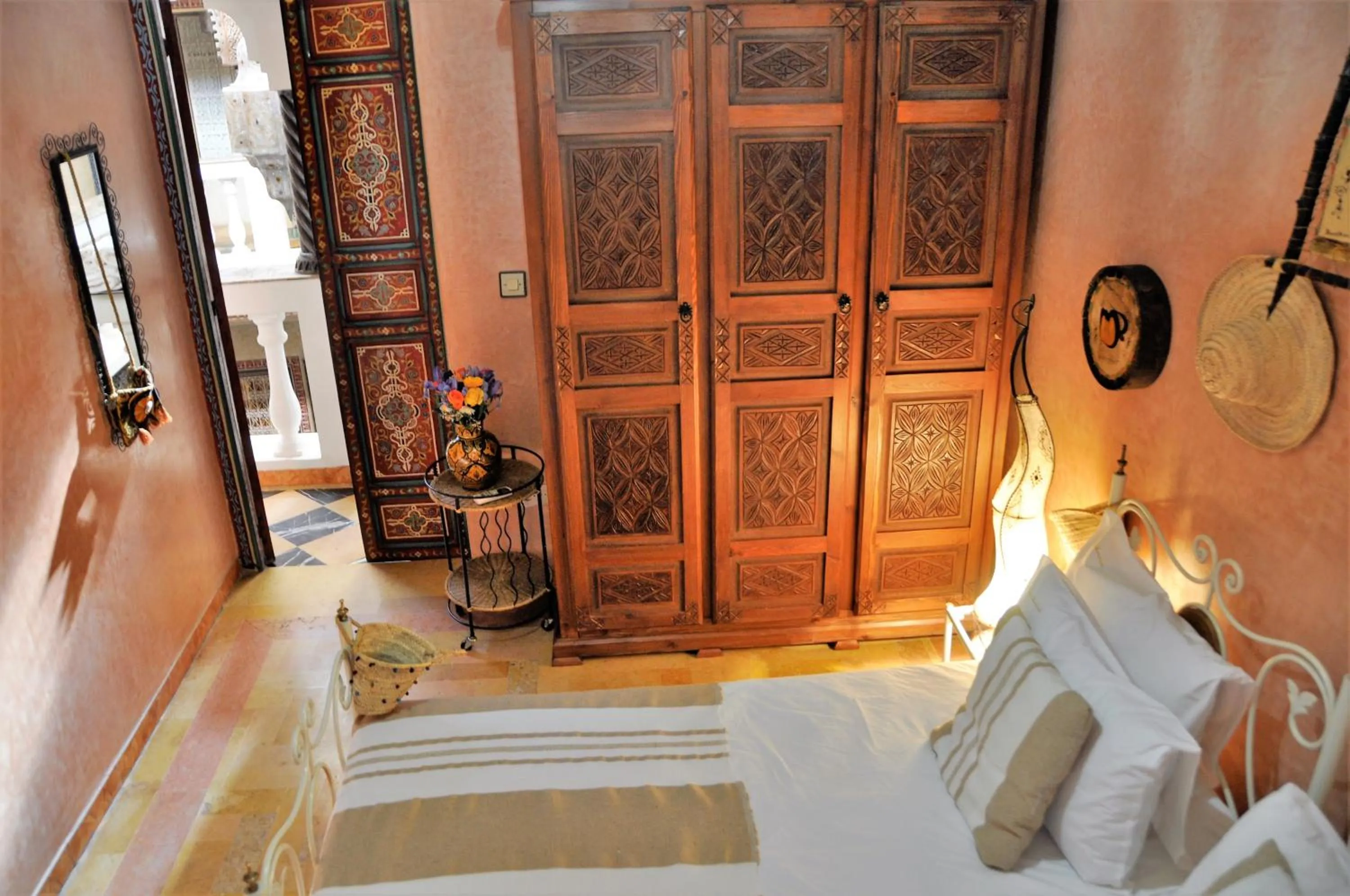 Decorative detail, Bed in Riad l'Escale de Marrakech