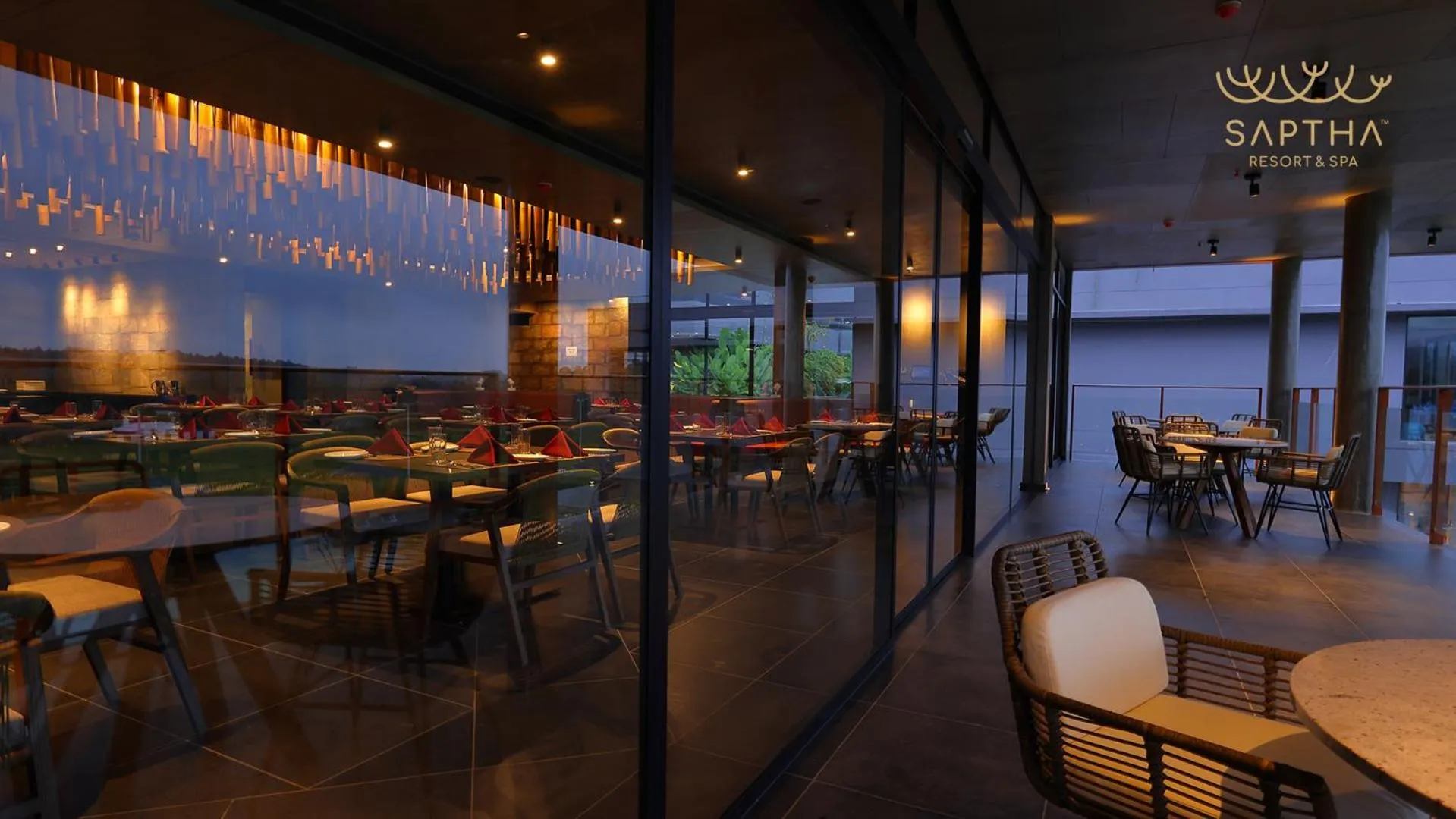 Restaurant/places to eat in Saptha Resort and Spa