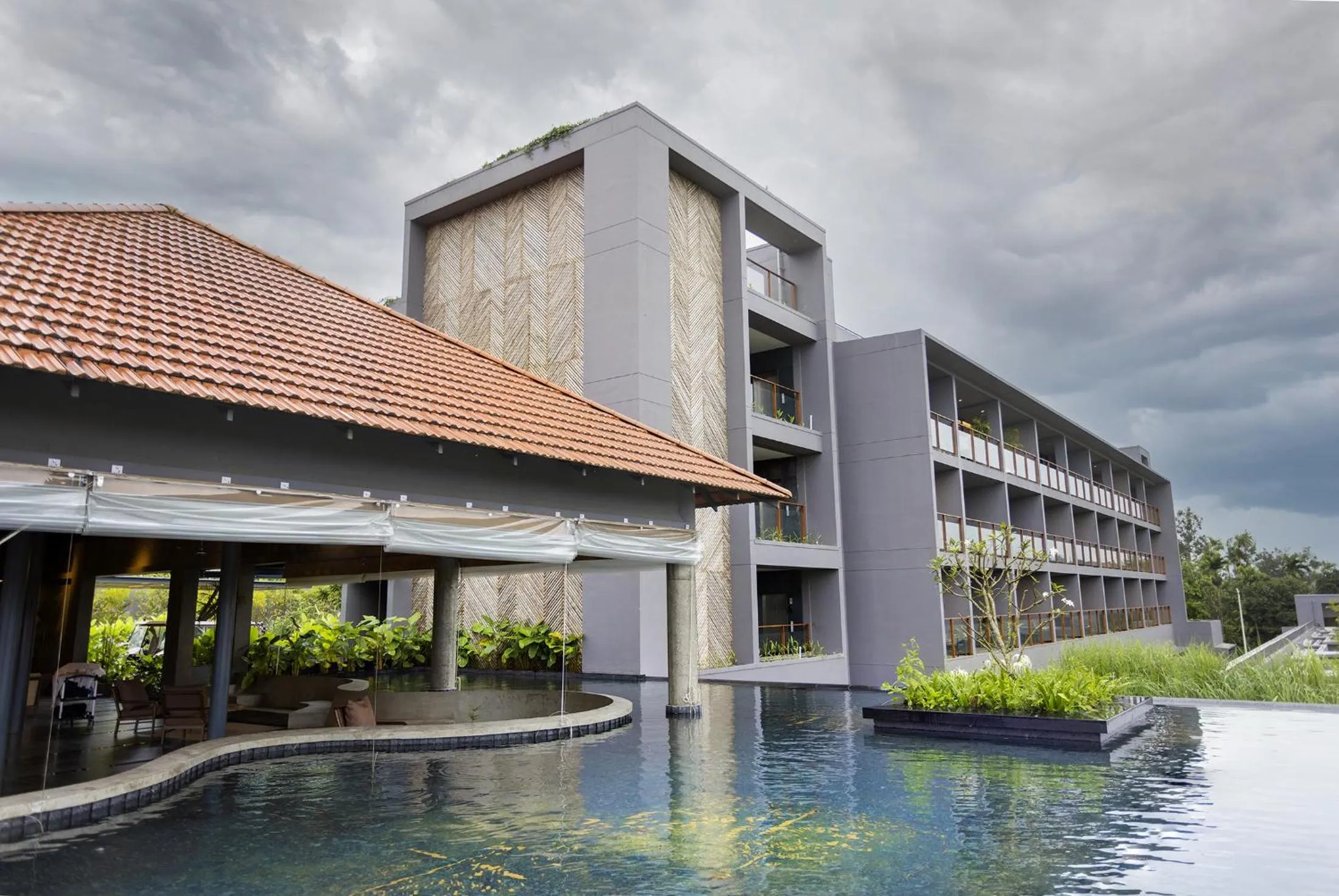 Property building in Saptha Resort and Spa