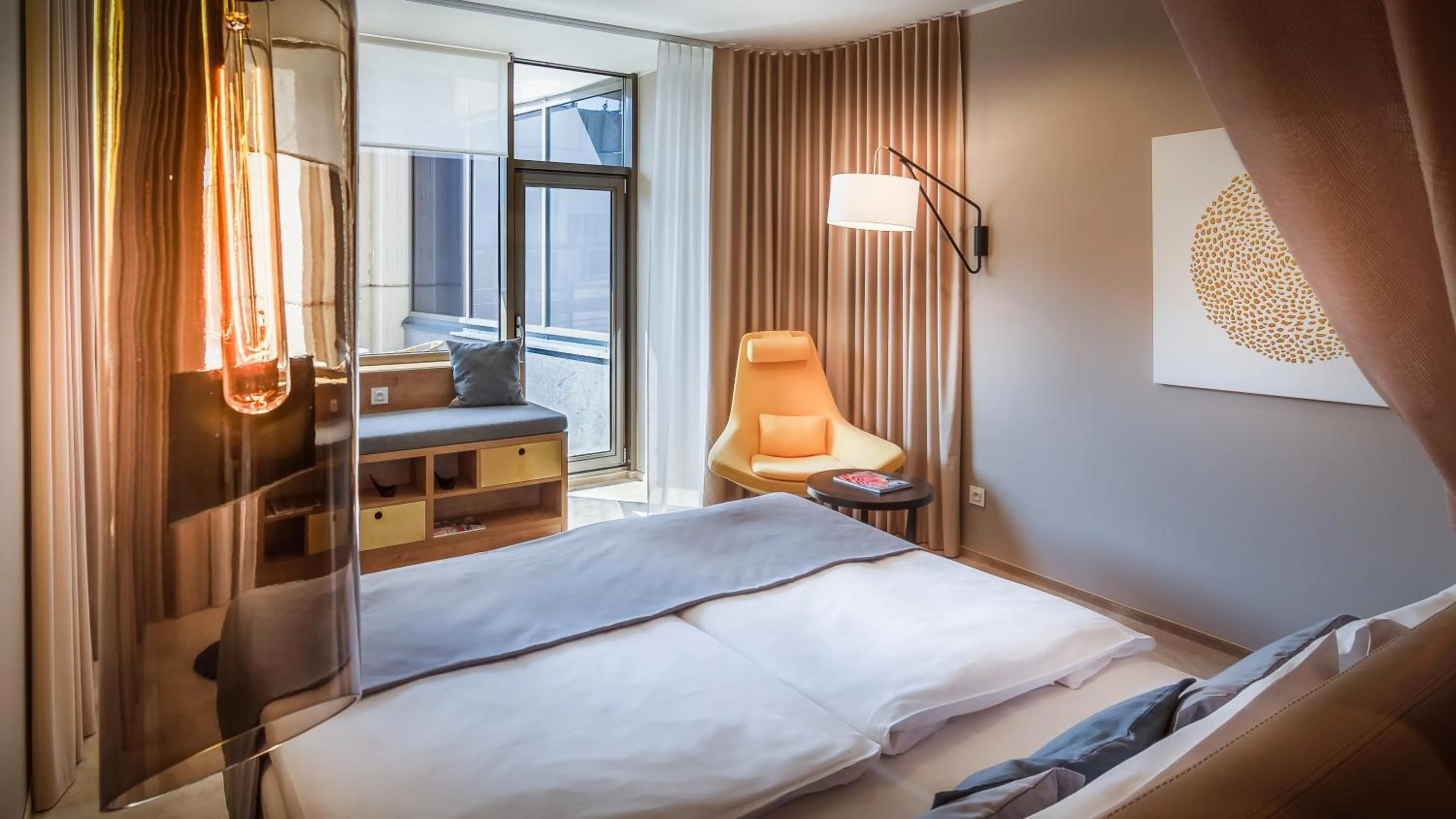 Balcony/Terrace, Bed in The President