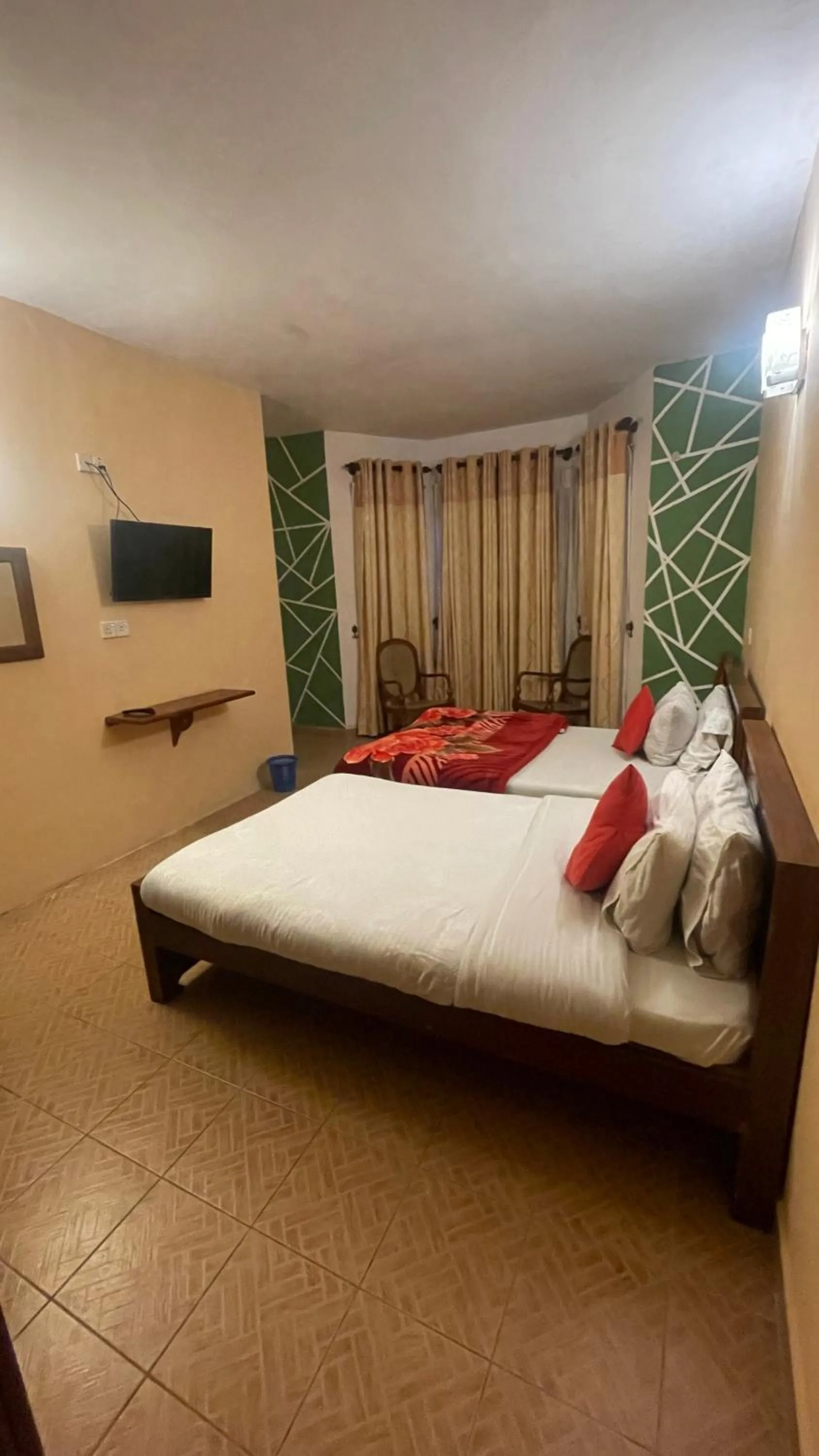 Bed in Maha Royal Hotel
