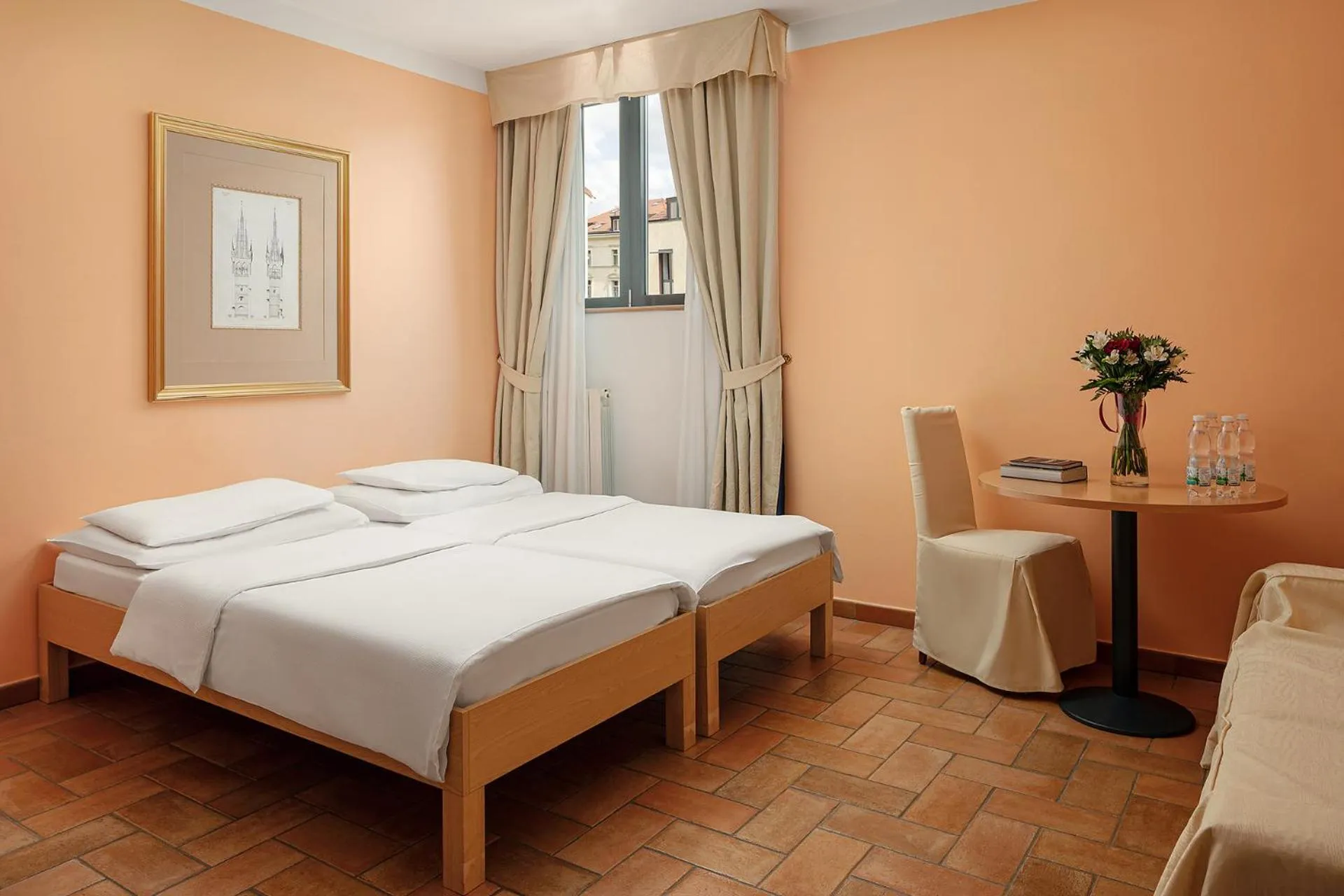 Bed in Hotel Roma Prague