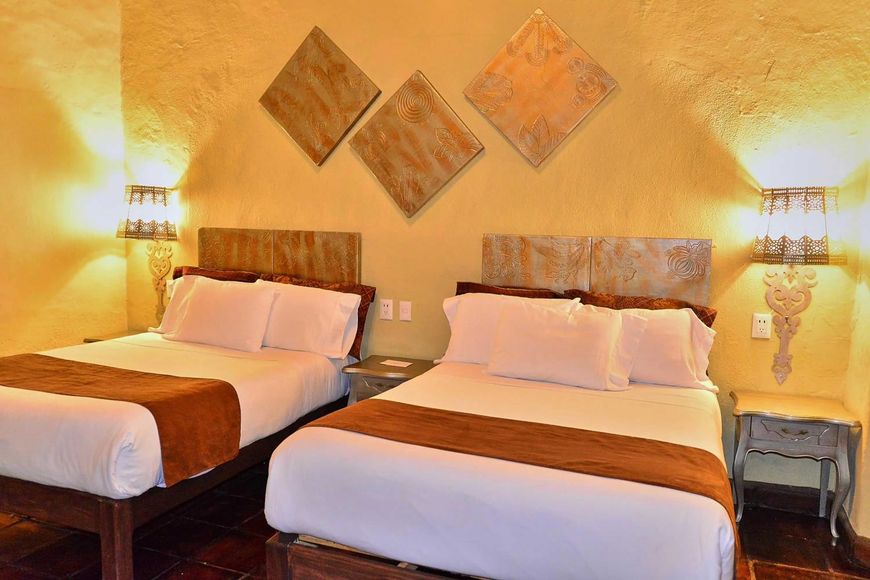 Bed in Hotel Mesones 49