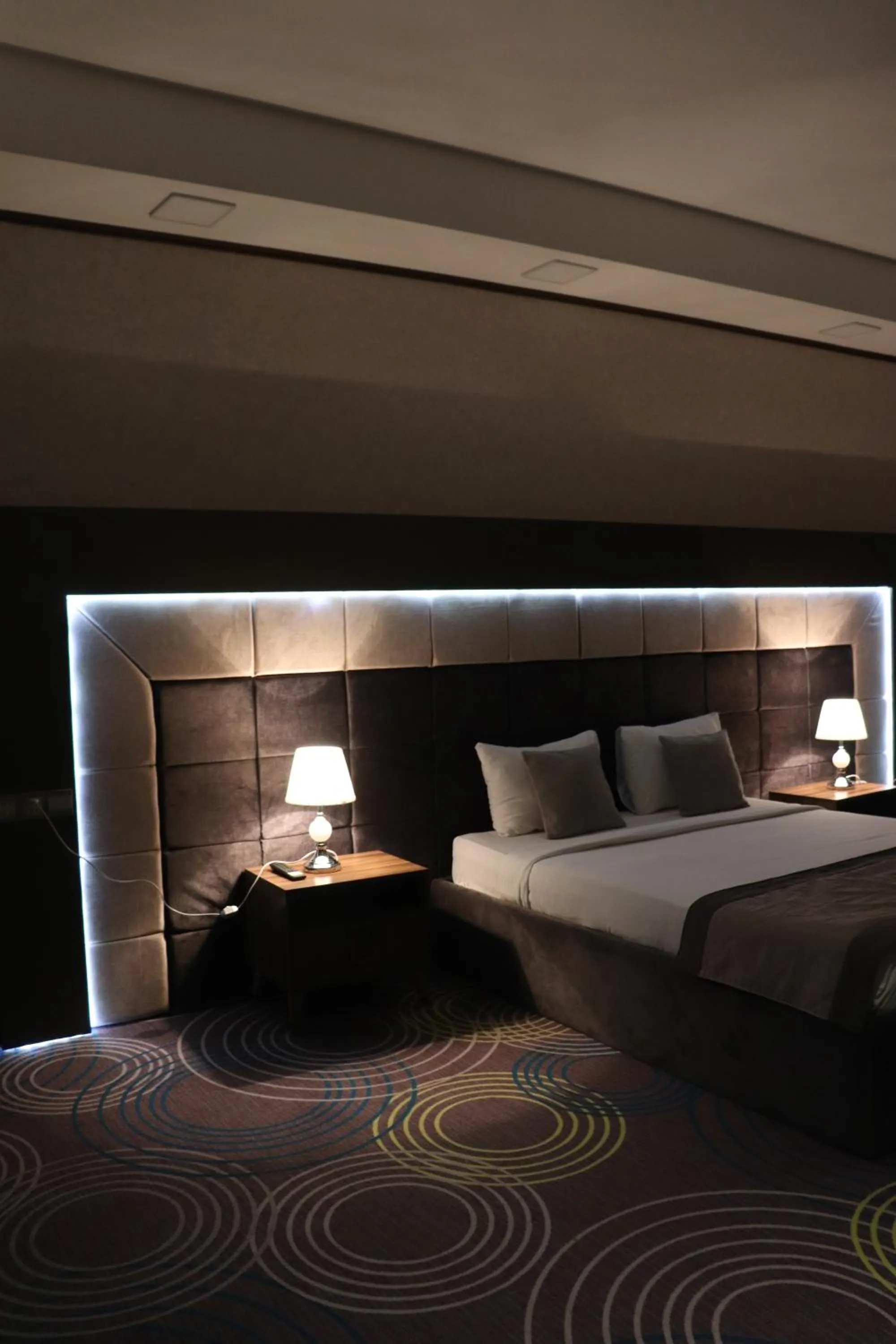 Bed in Volga Hotel Baku