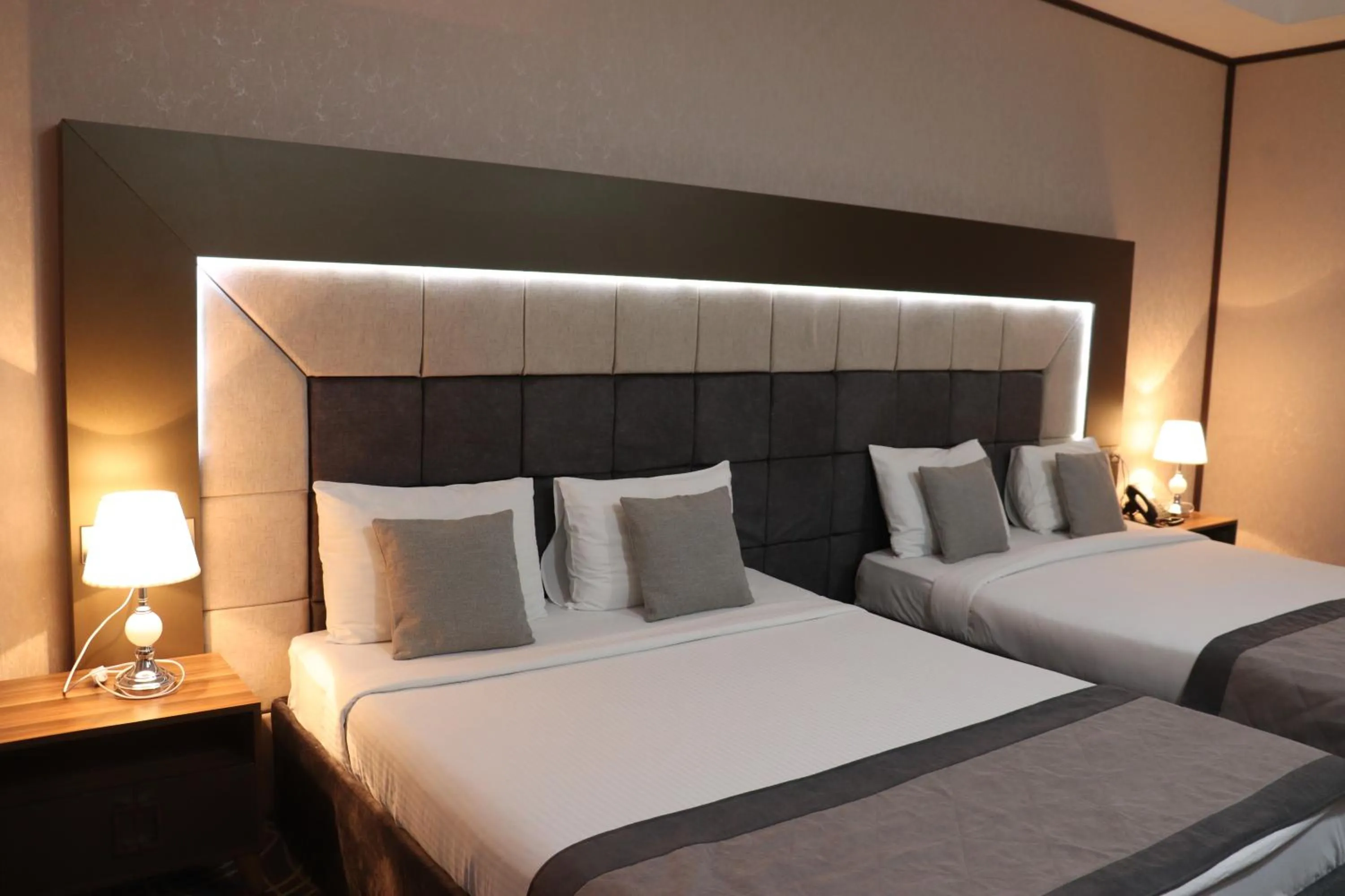 Bed in Volga Hotel Baku