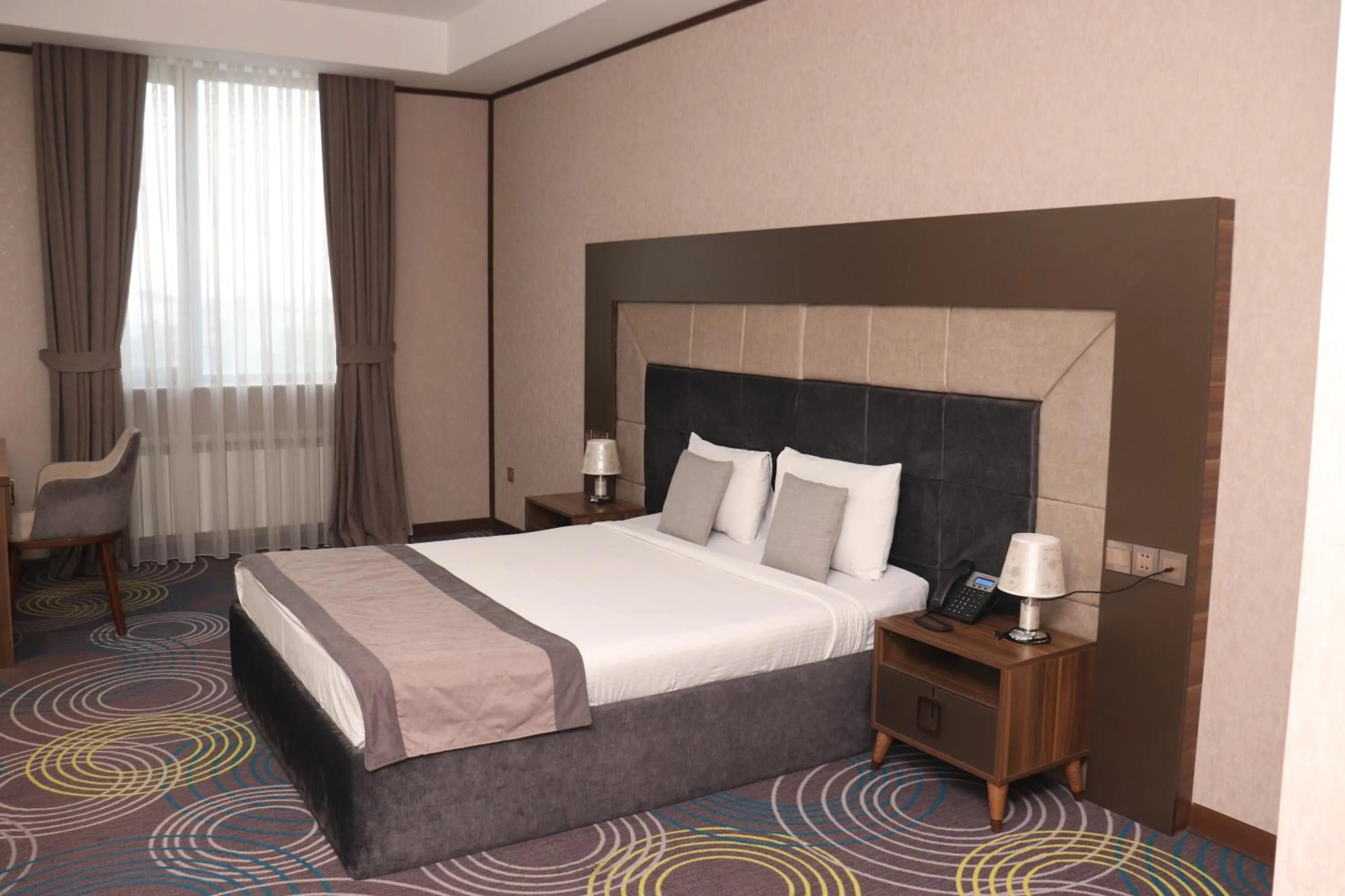 Bed in Volga Hotel Baku