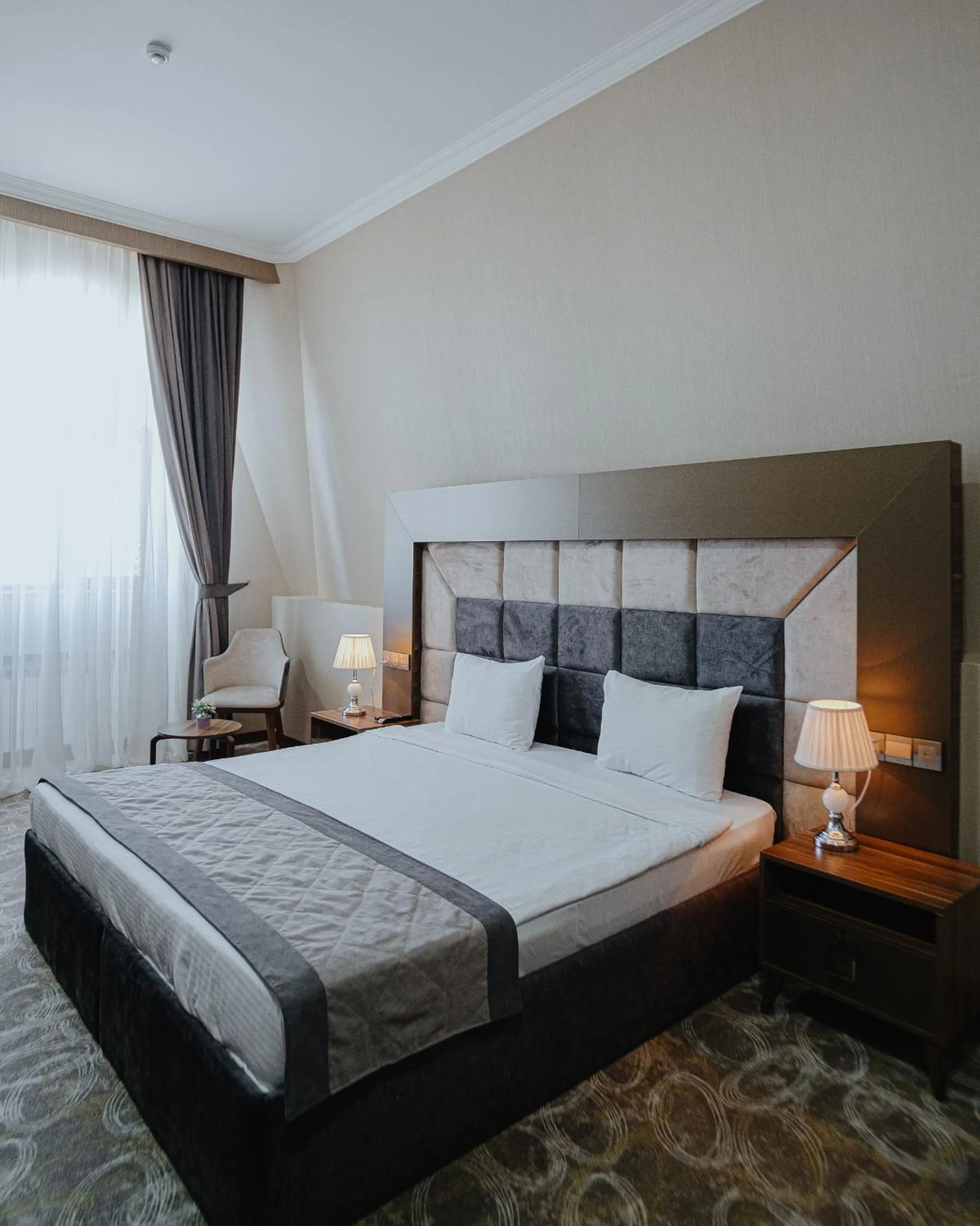 Bed in Volga Hotel Baku