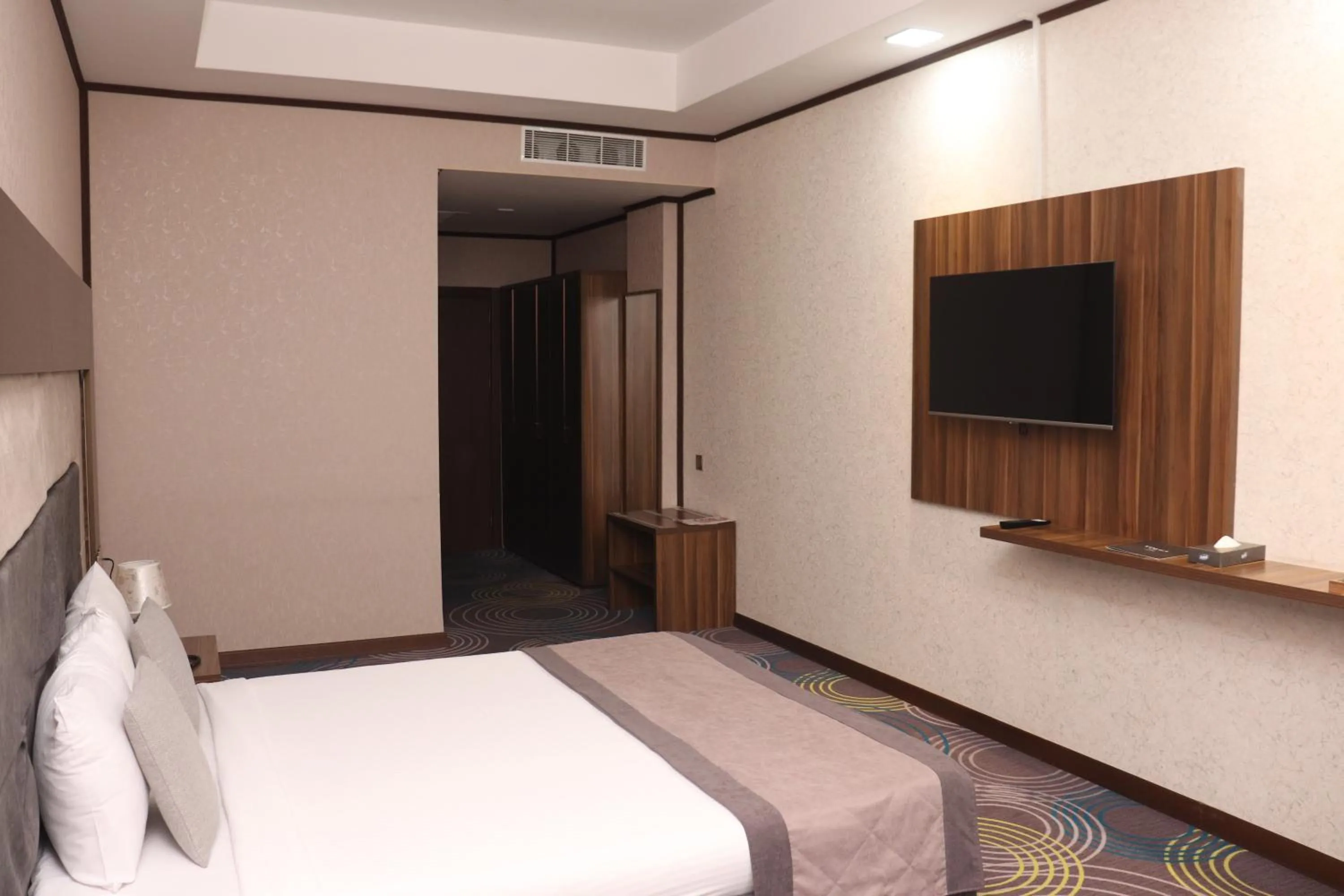 Bed in Volga Hotel Baku