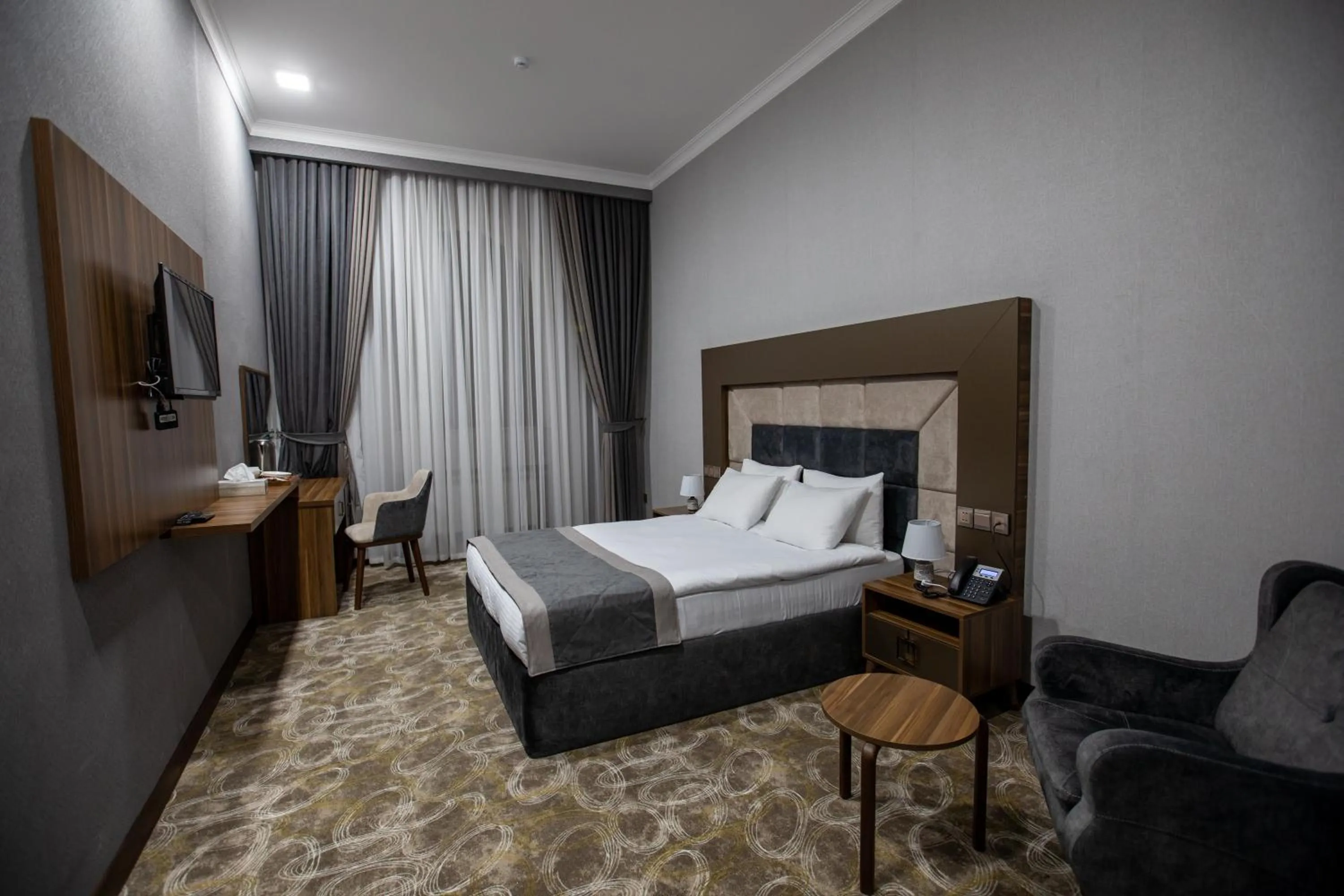 Bed in Volga Hotel Baku