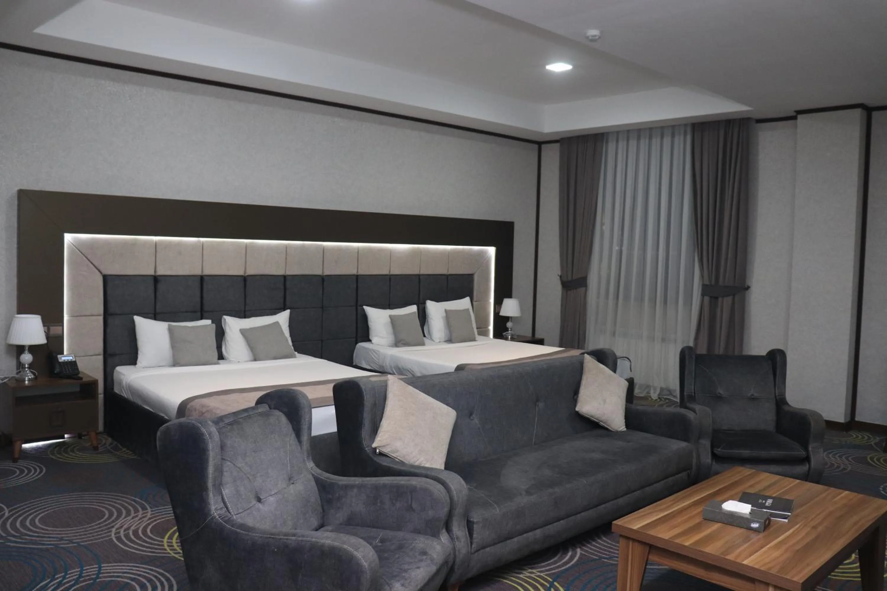 Bed in Volga Hotel Baku