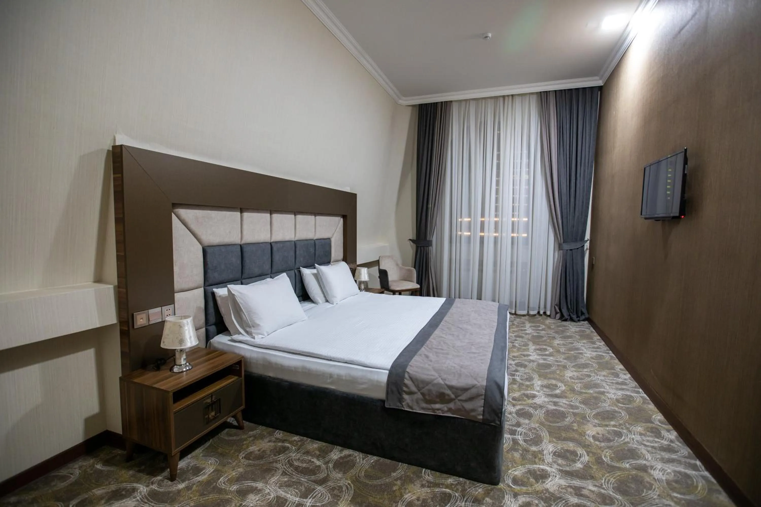 Bed in Volga Hotel Baku