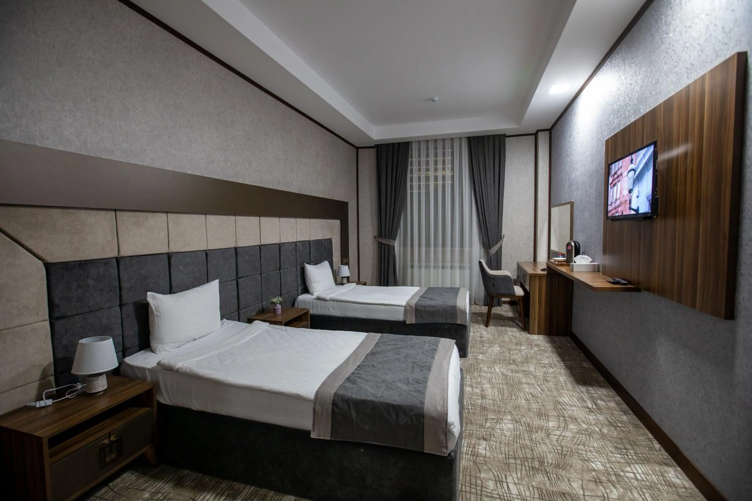 Bed in Volga Hotel Baku