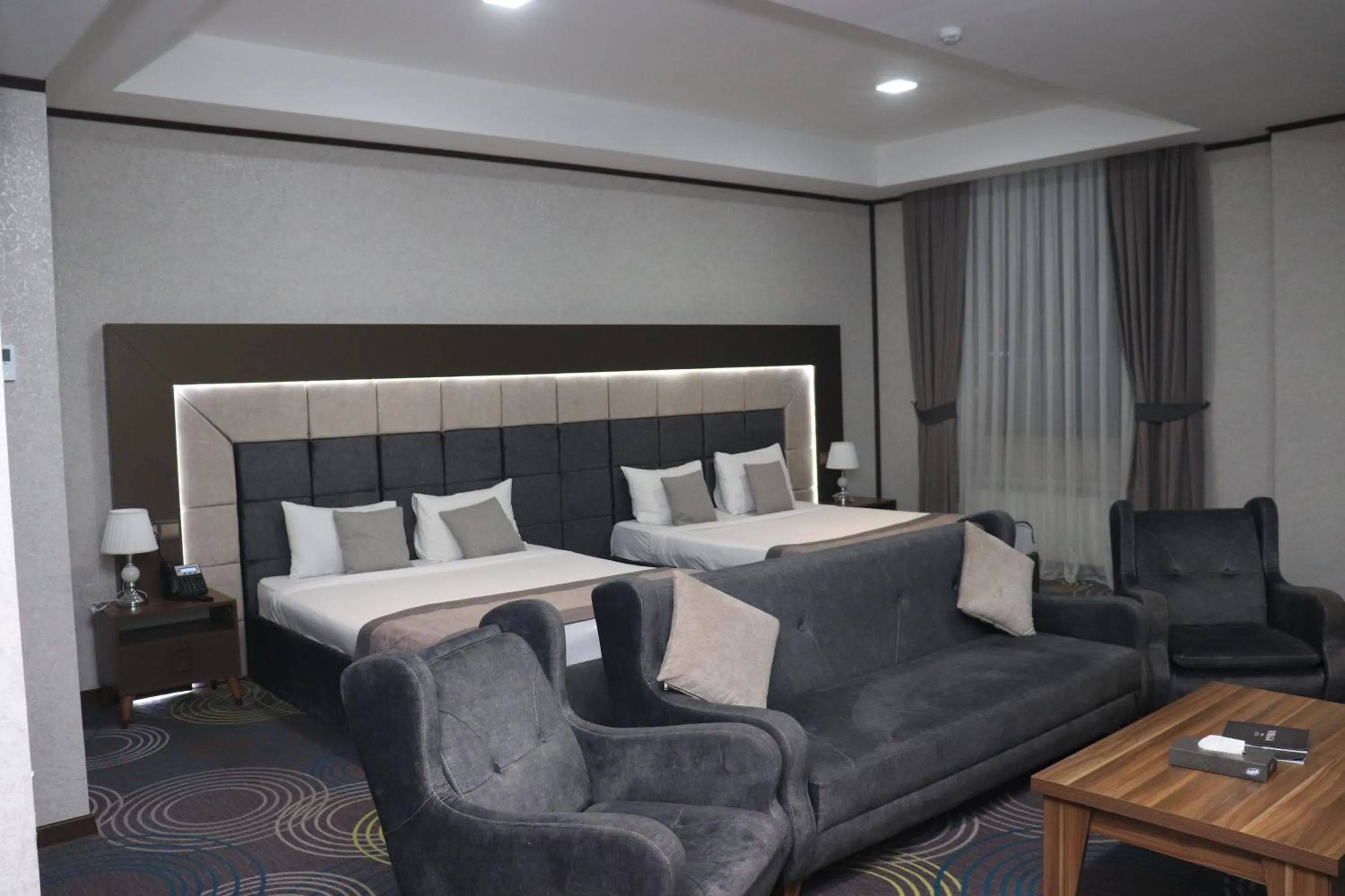 Bed in Volga Hotel Baku