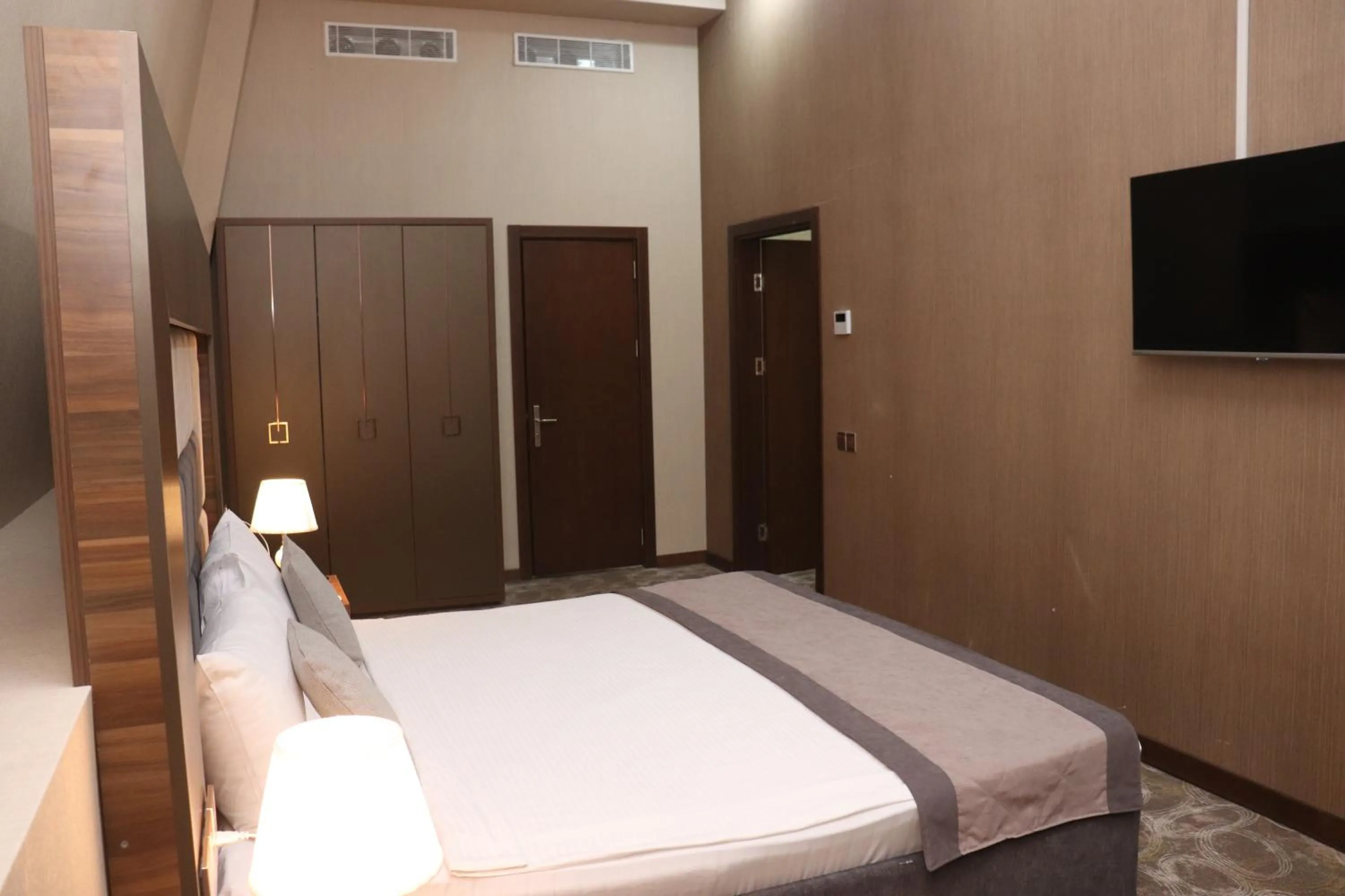 Bed in Volga Hotel Baku