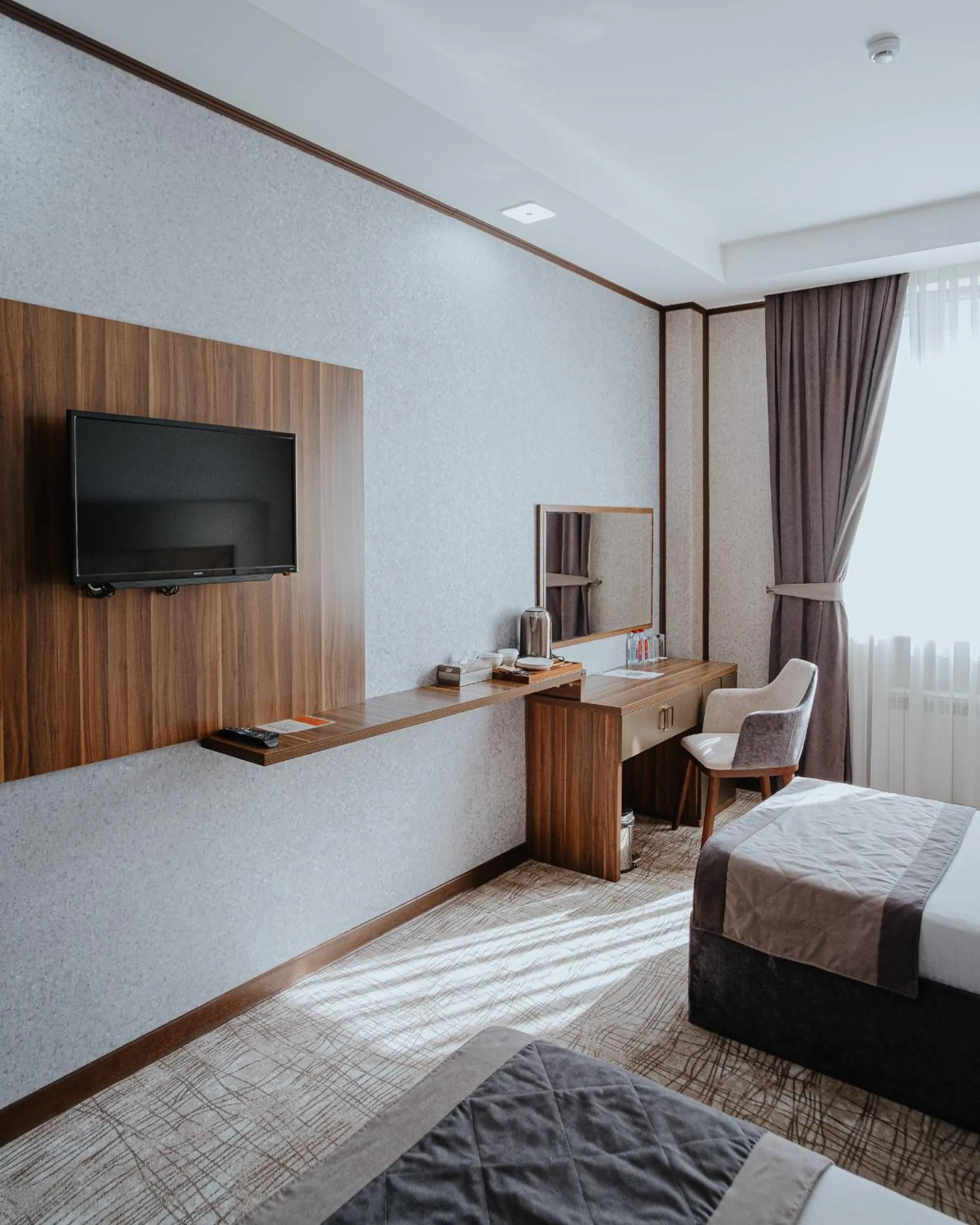 Bed in Volga Hotel Baku