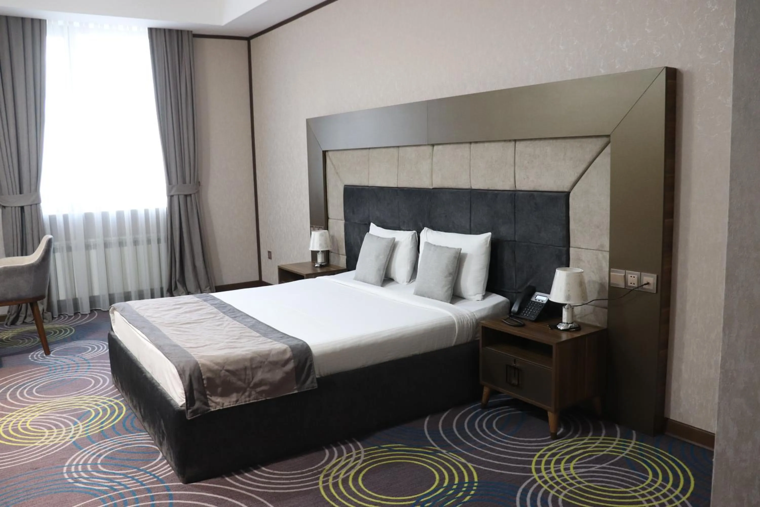 Bed in Volga Hotel Baku