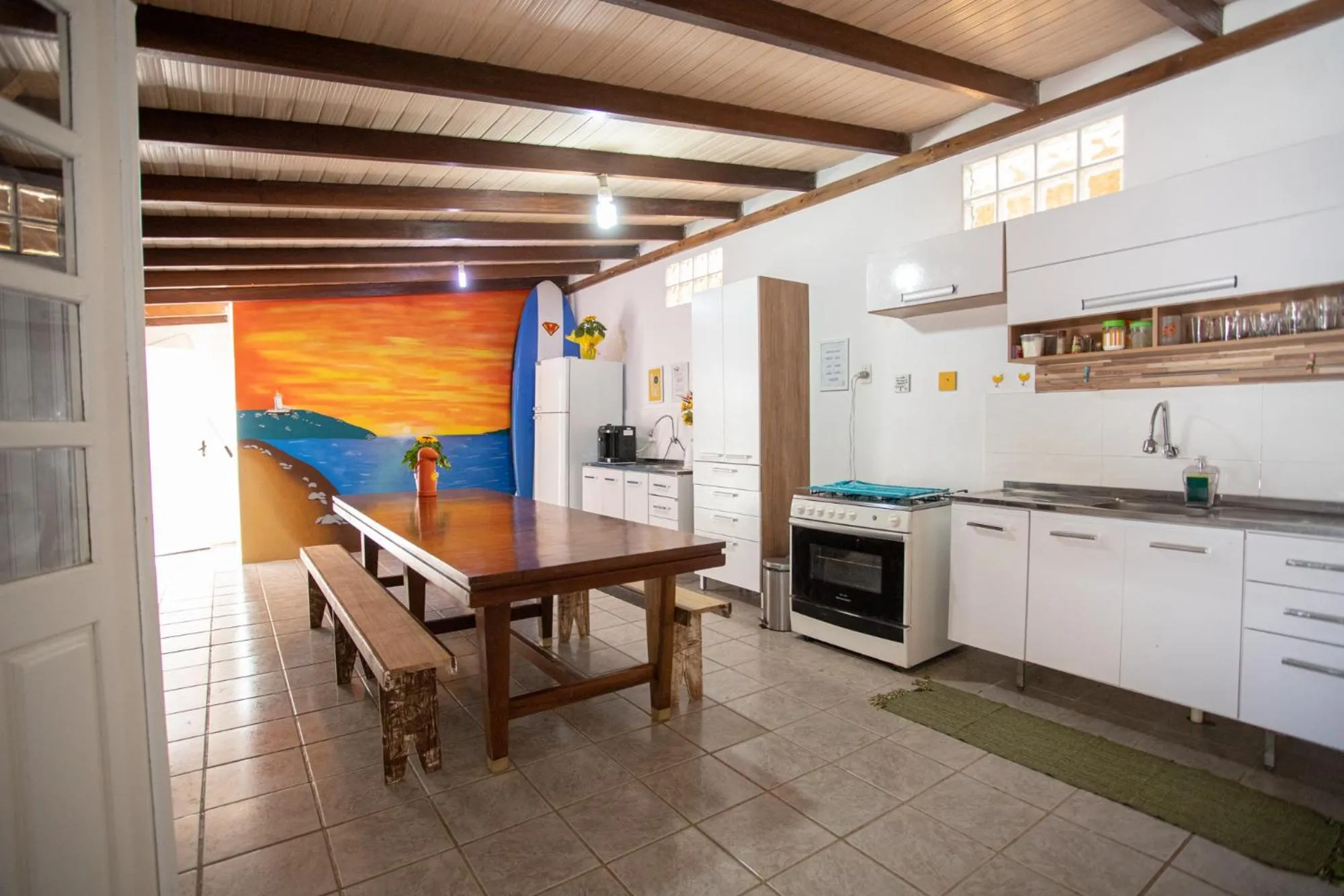 Dining area in Hostel Butiá