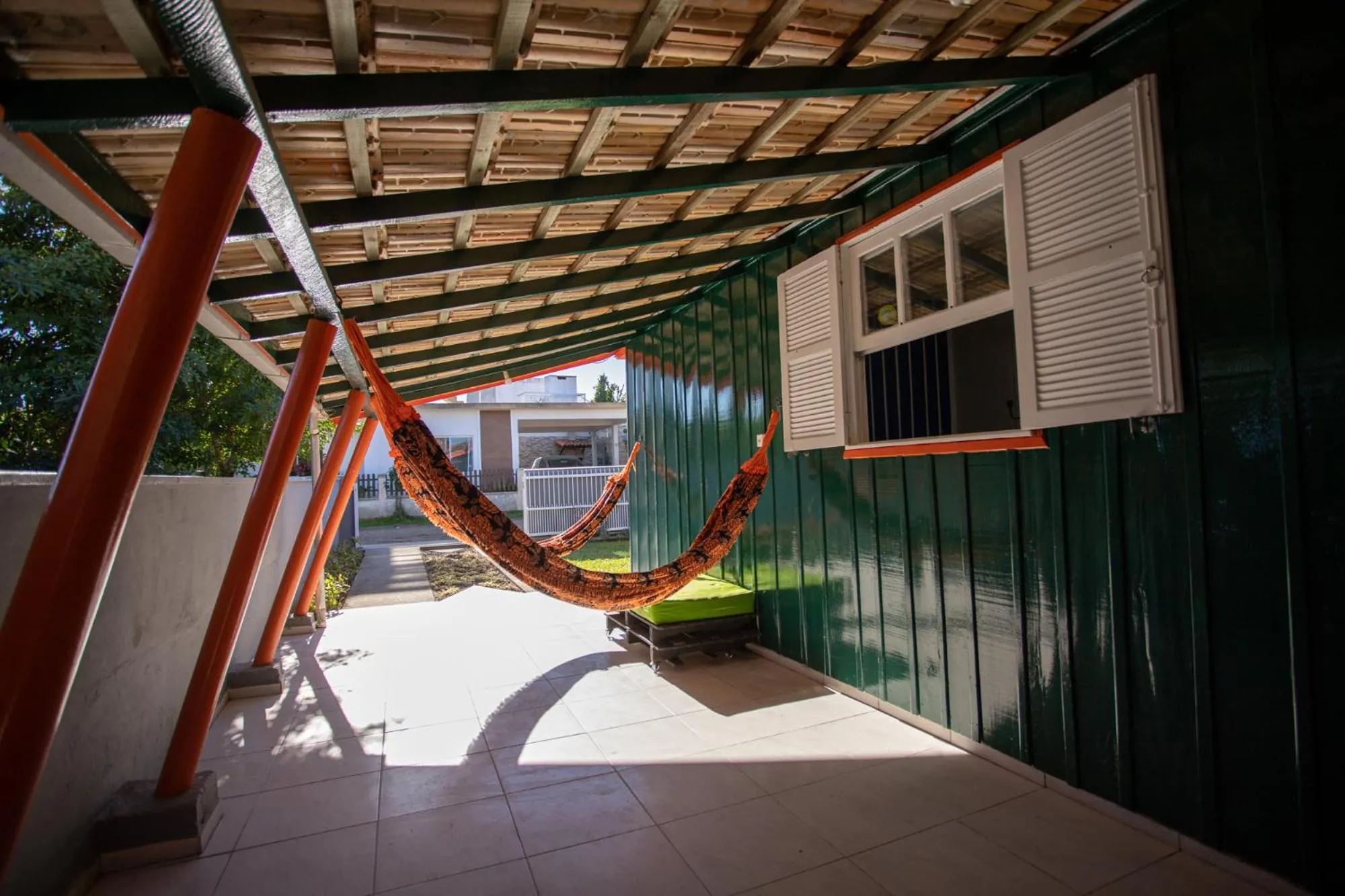 Patio in Hostel Butiá