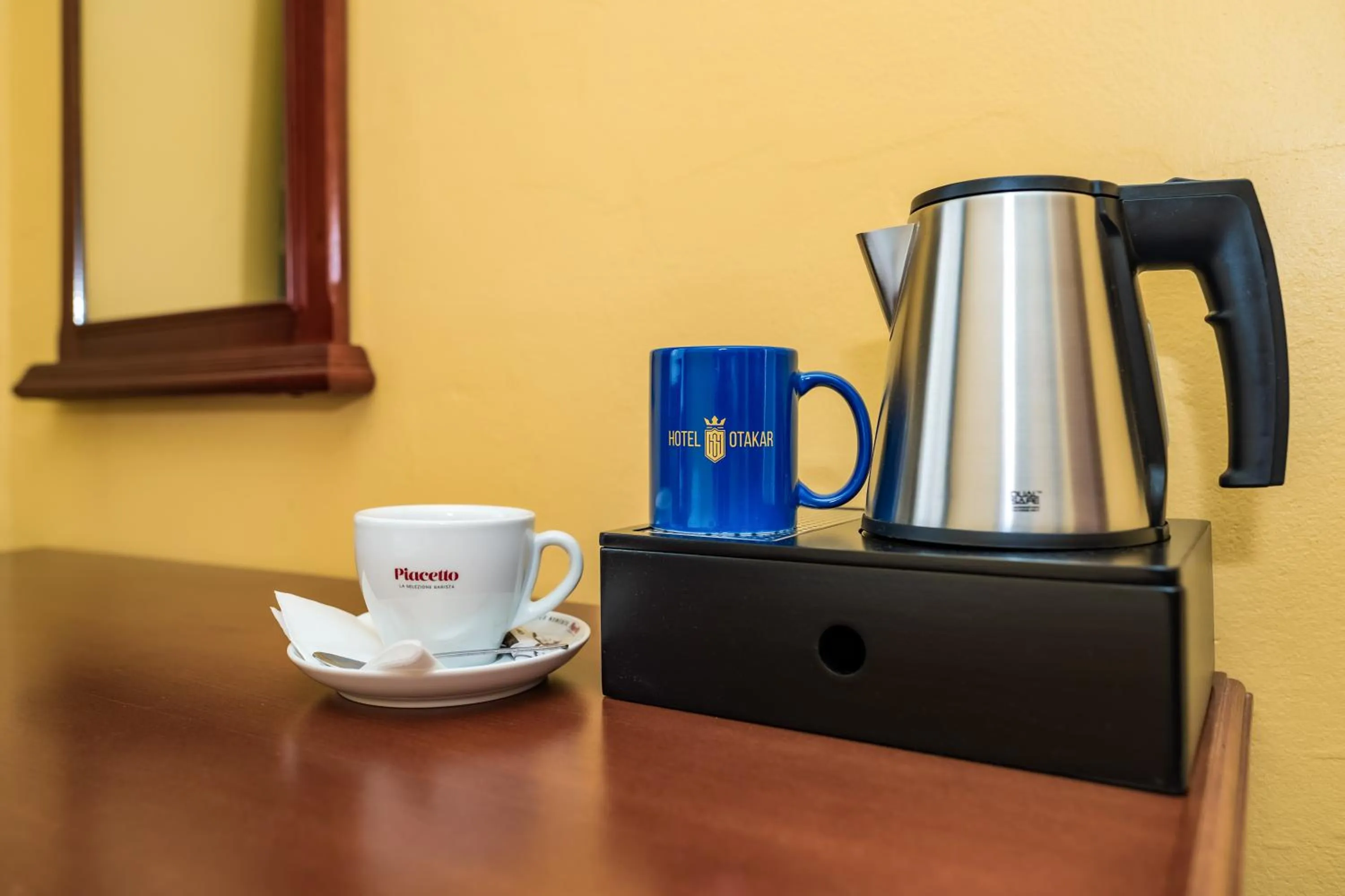 Coffee/tea facilities in Hotel Otakar