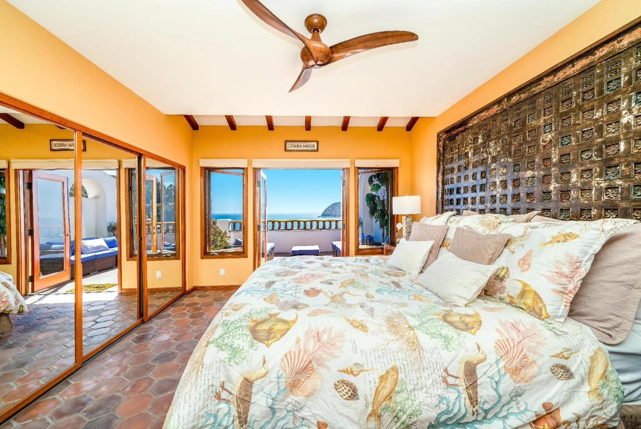 Bedroom, Bed in Oceanfront villa w One of a kind Amazing View