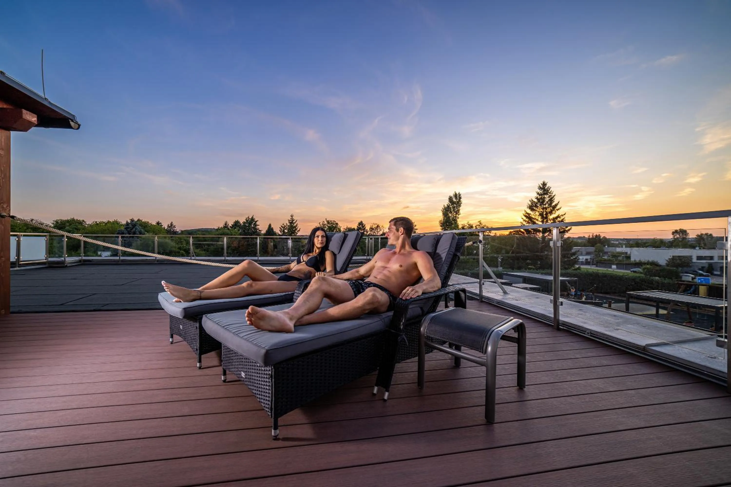 People in Hotel Aura Design & Garden Pool