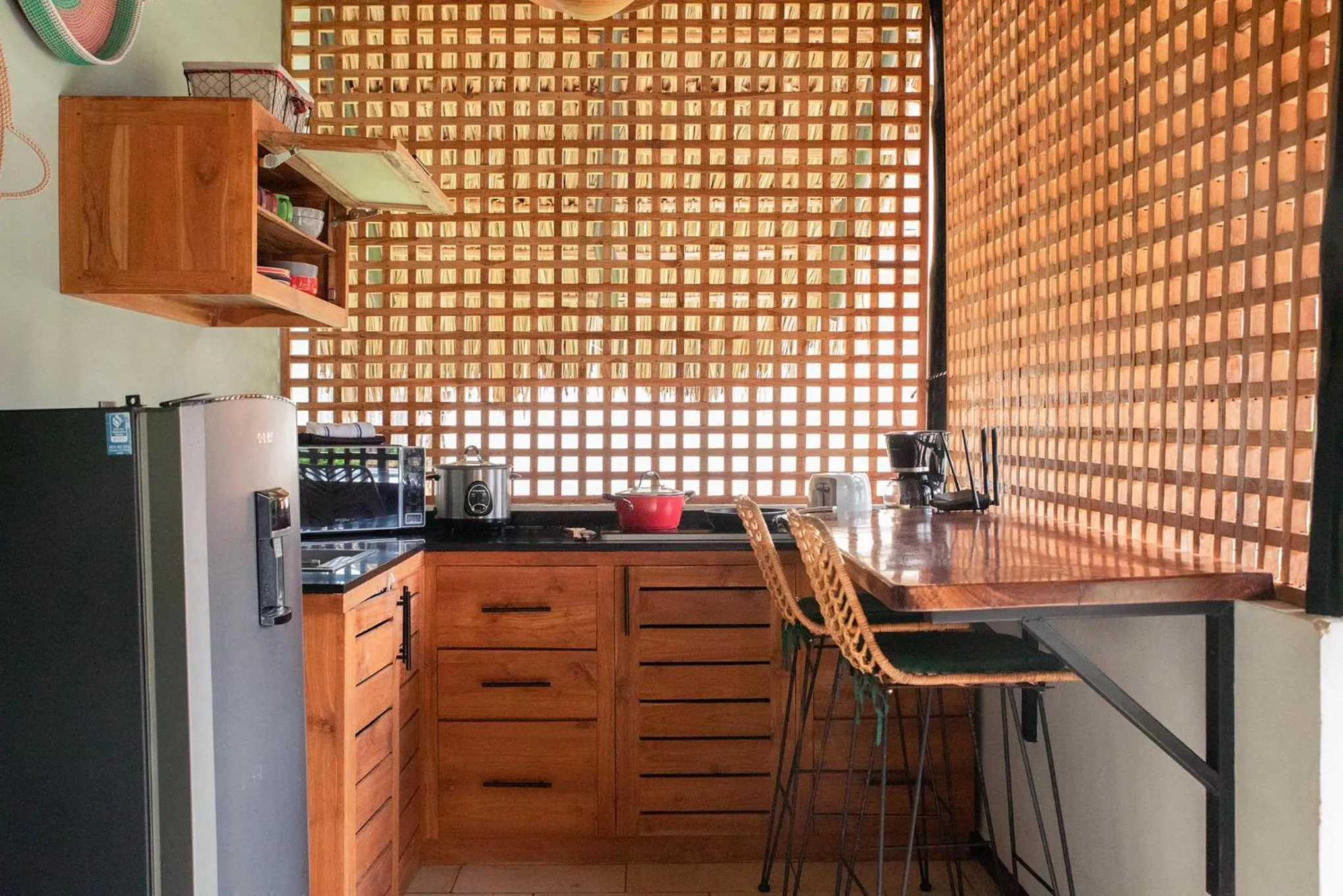 Kitchen or kitchenette in LA QUEBRADA ECO LODGE Hotel Boutique