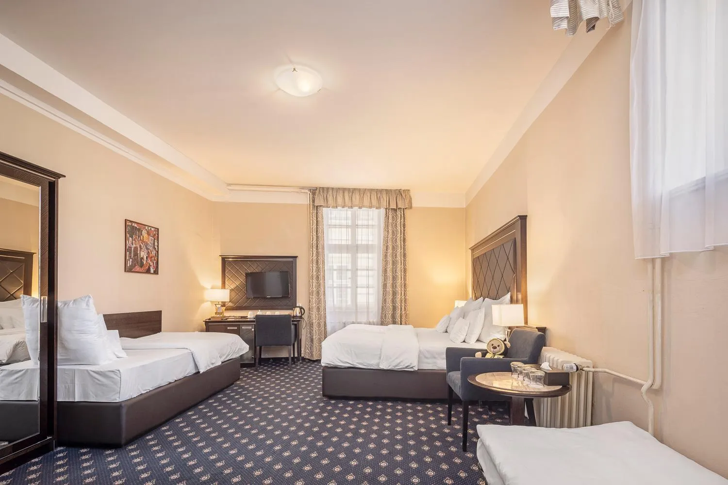 Bedroom, Bed in Pytloun Old Armoury Hotel Prague, Stará Zbrojnice