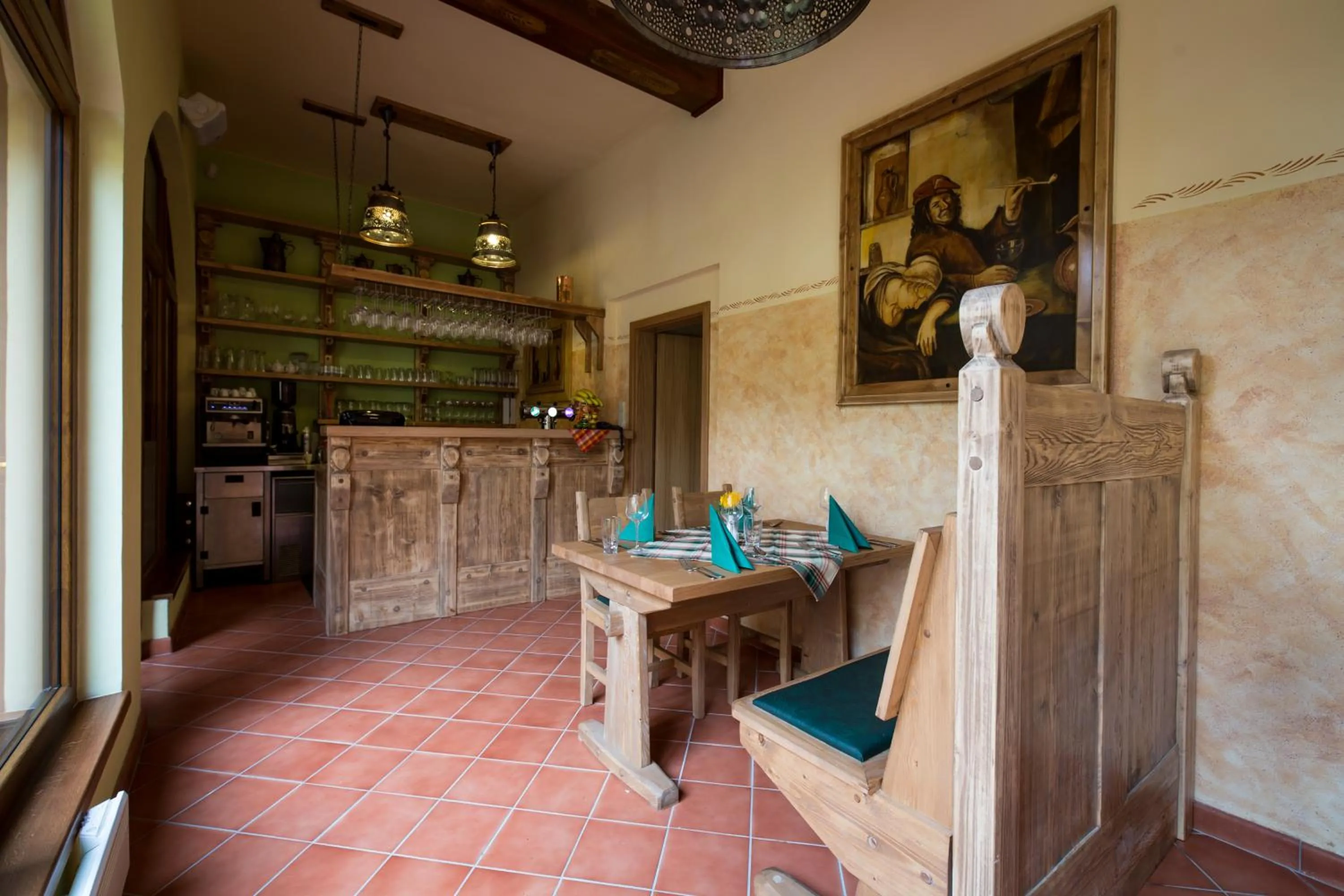 Restaurant/places to eat in Hotel Selsky Dvur - Bohemian Village Courtyard