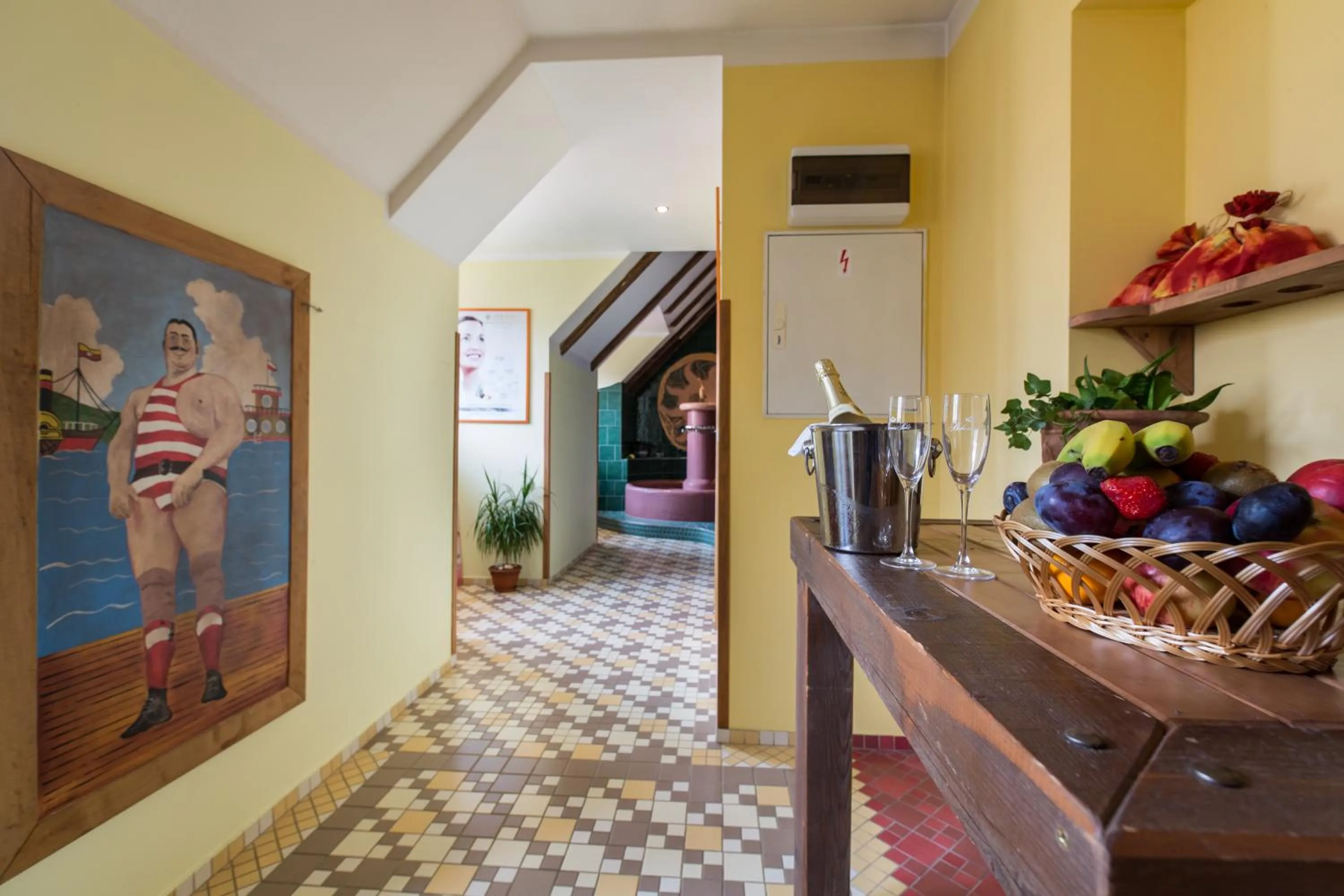 Food and drinks in Hotel Selsky Dvur - Bohemian Village Courtyard