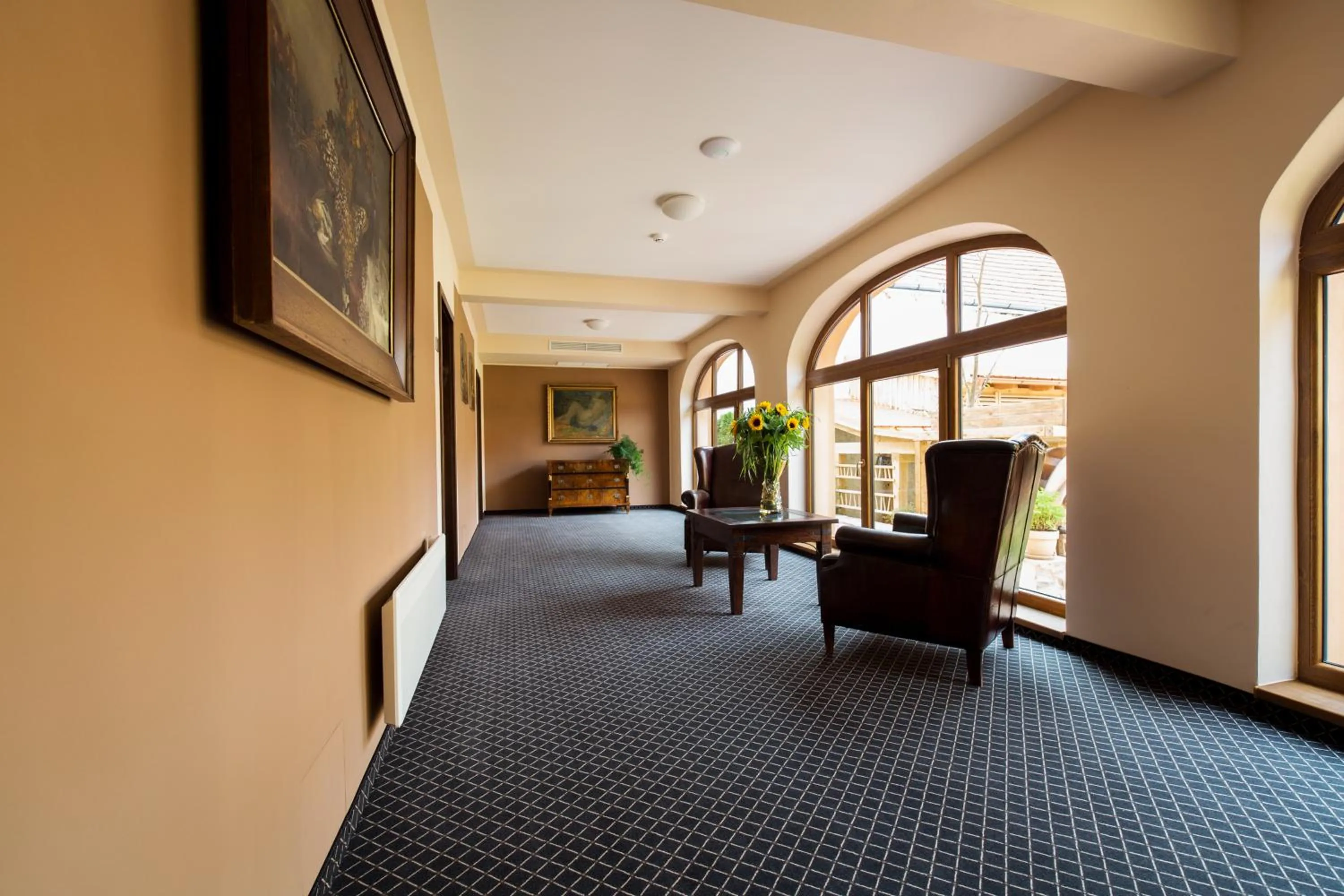 Decorative detail in Hotel Selsky Dvur - Bohemian Village Courtyard