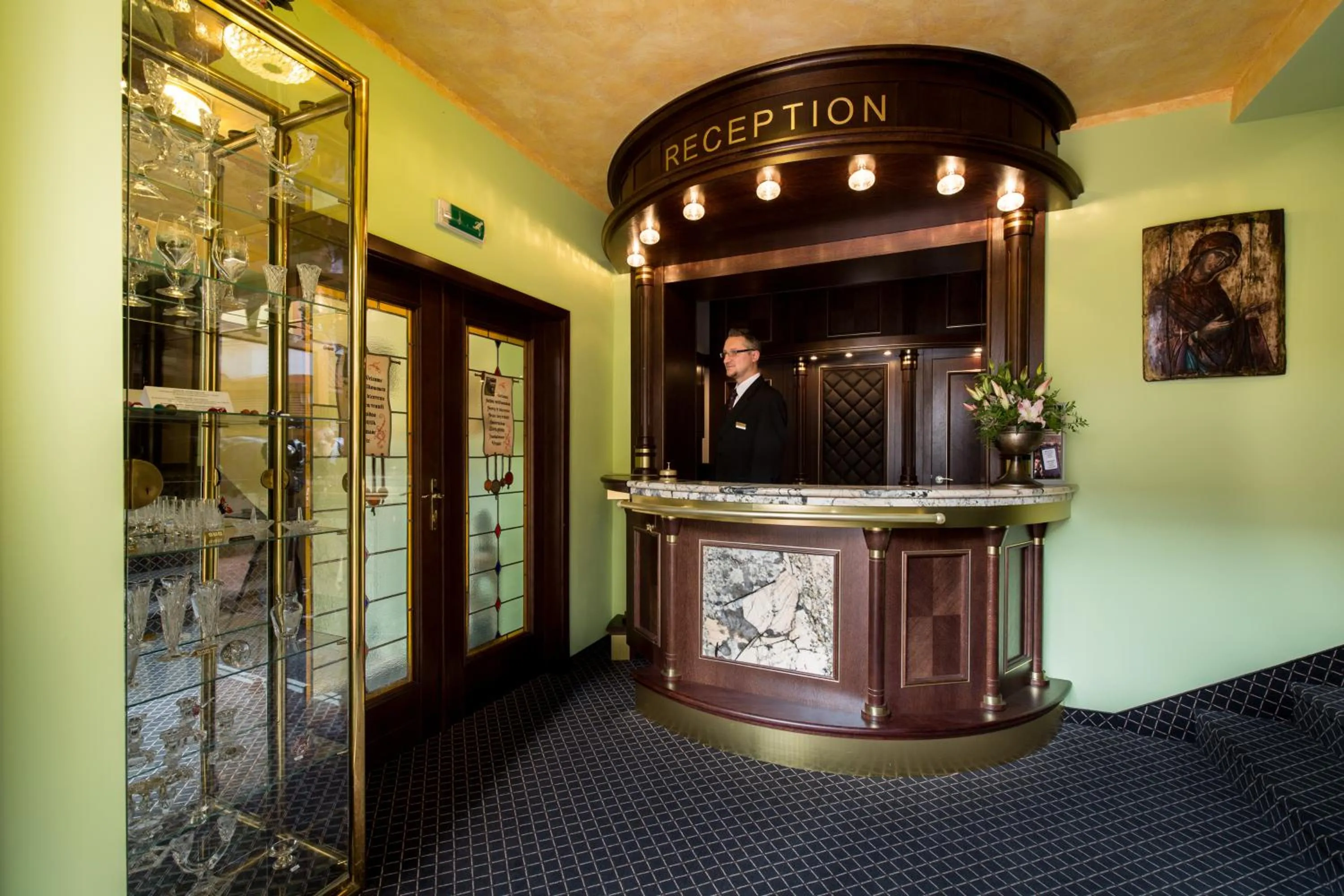 Lobby or reception in Hotel Selsky Dvur - Bohemian Village Courtyard