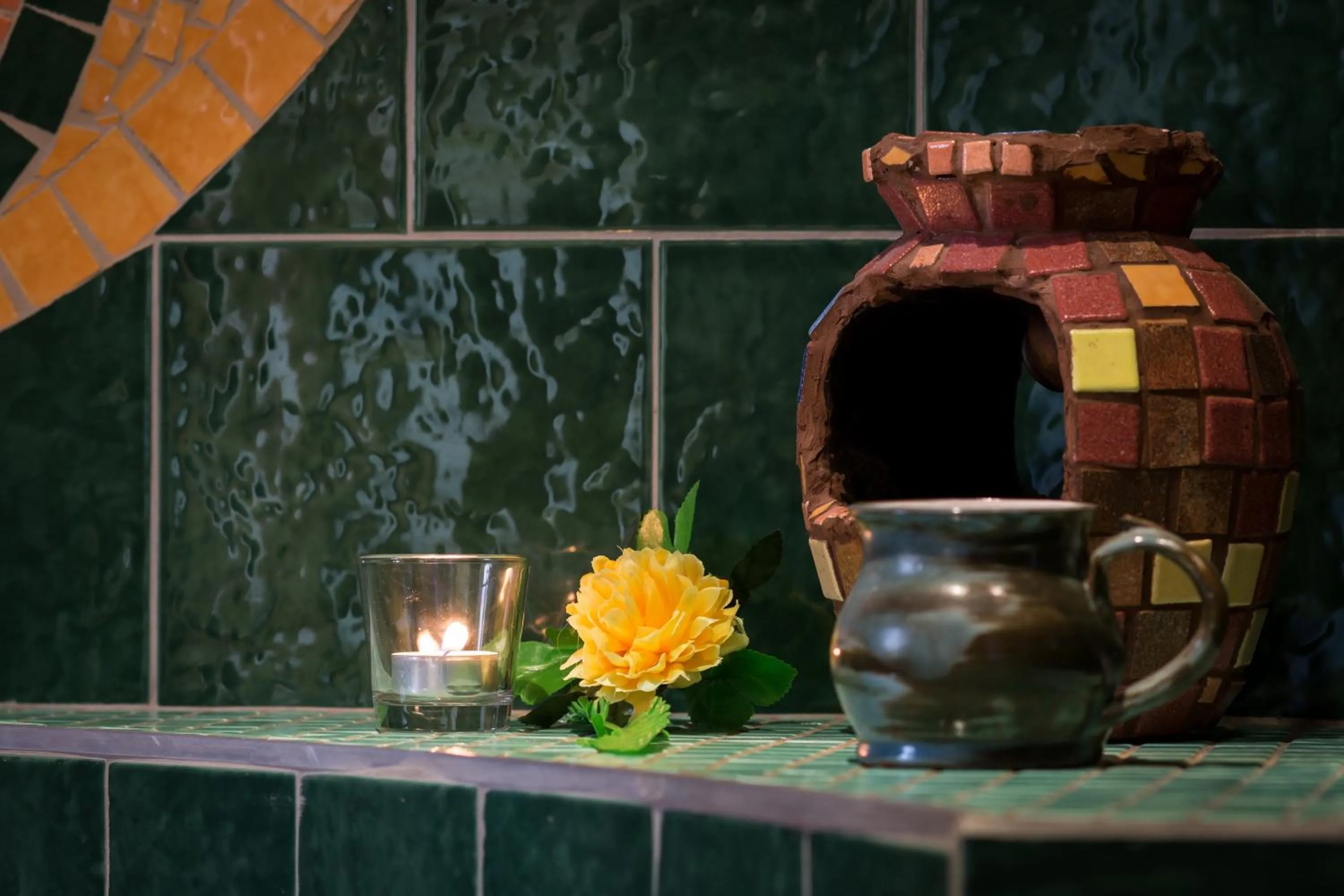 Decorative detail in Hotel Selsky Dvur - Bohemian Village Courtyard