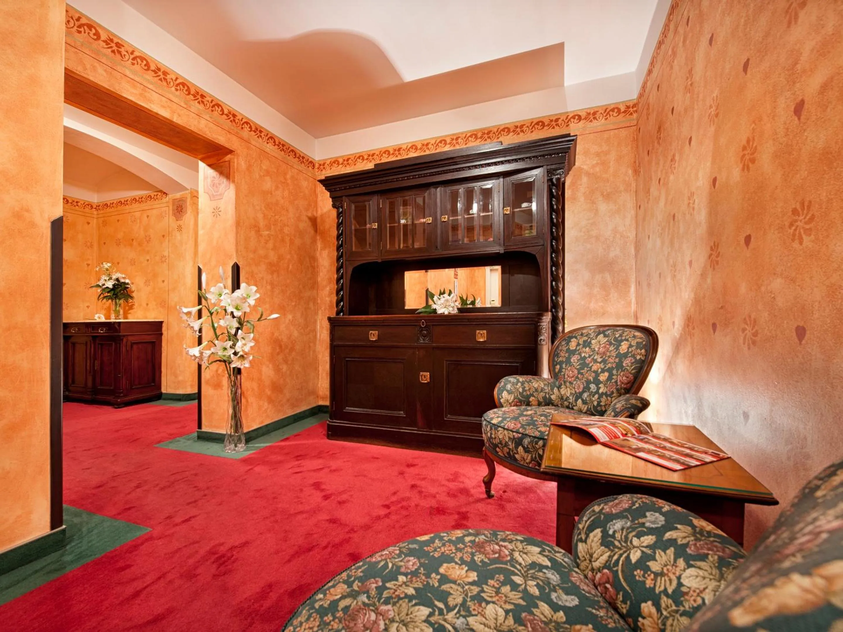 Lobby or reception in EA Hotel Jeleni Dvur Prague Castle