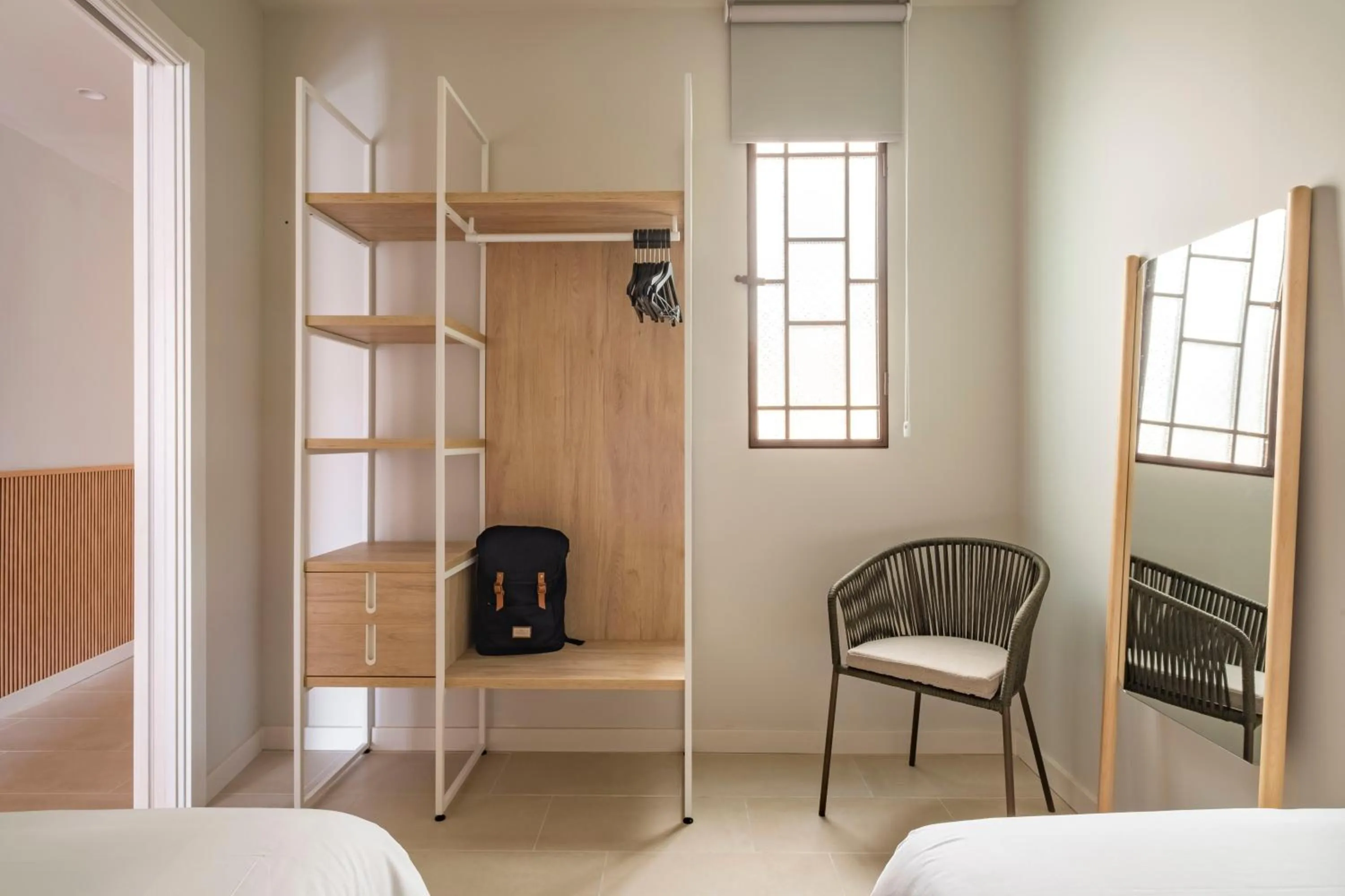 Bedroom in Aspasios Garden Apartments