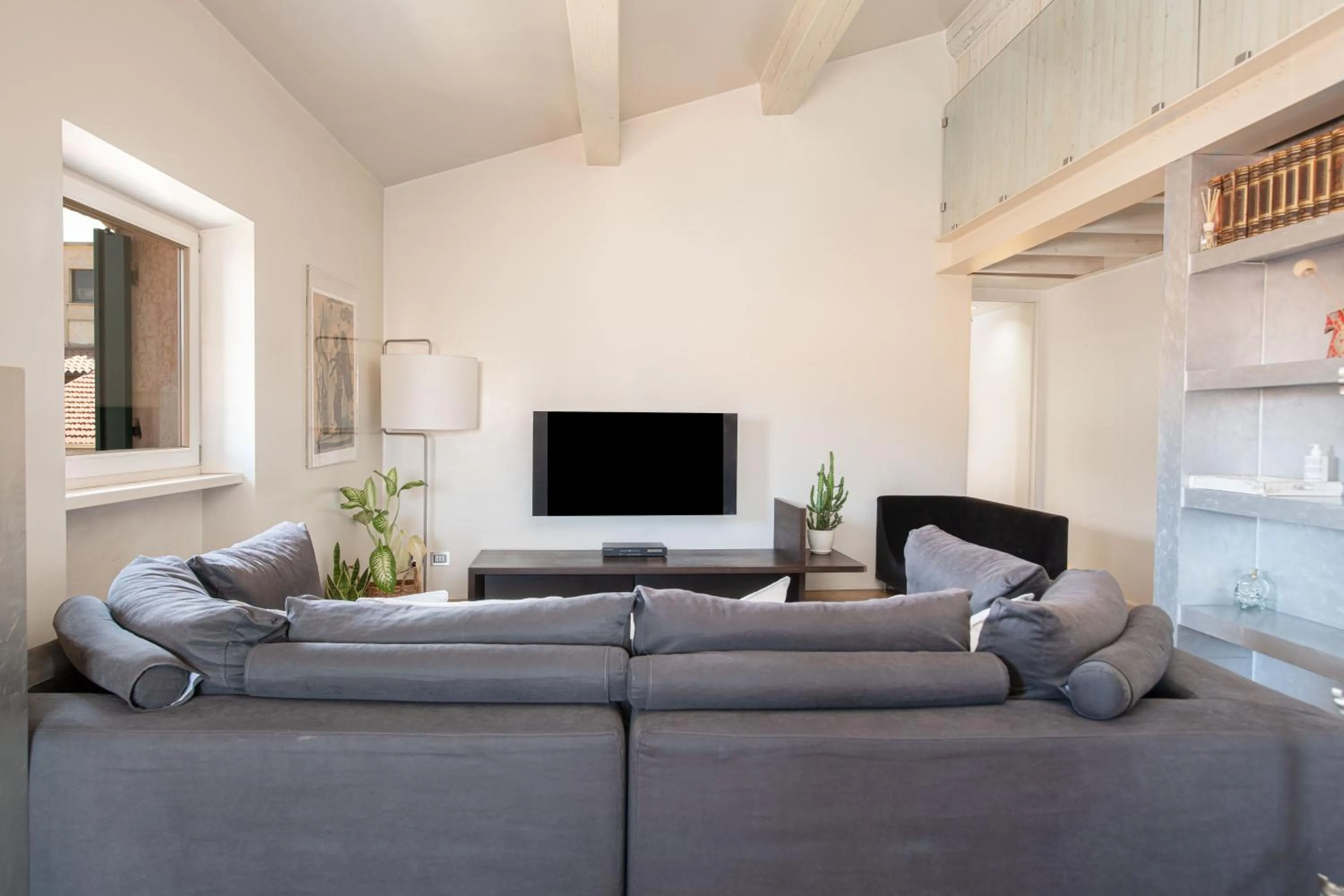 TV and multimedia in Stunning top floor flat in the heart of Verona