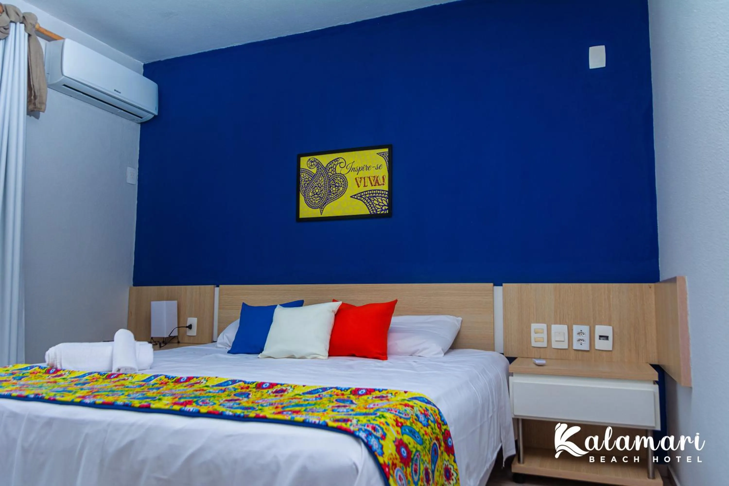 Bed in Kalamari Beach Hotel