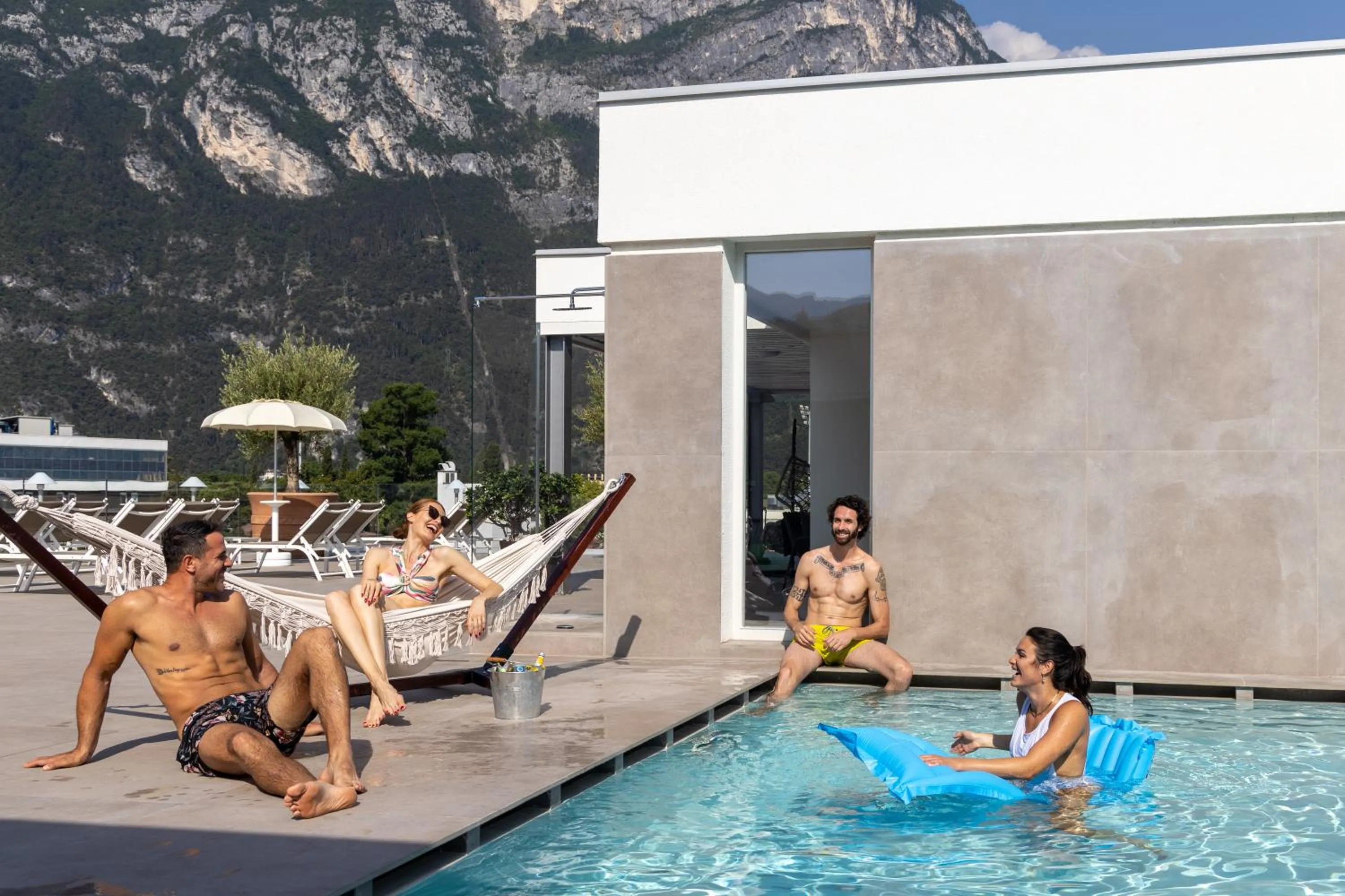 Swimming pool in Aris Apartments & Sky Pool - Tonelli Hotels - Adult Friendly