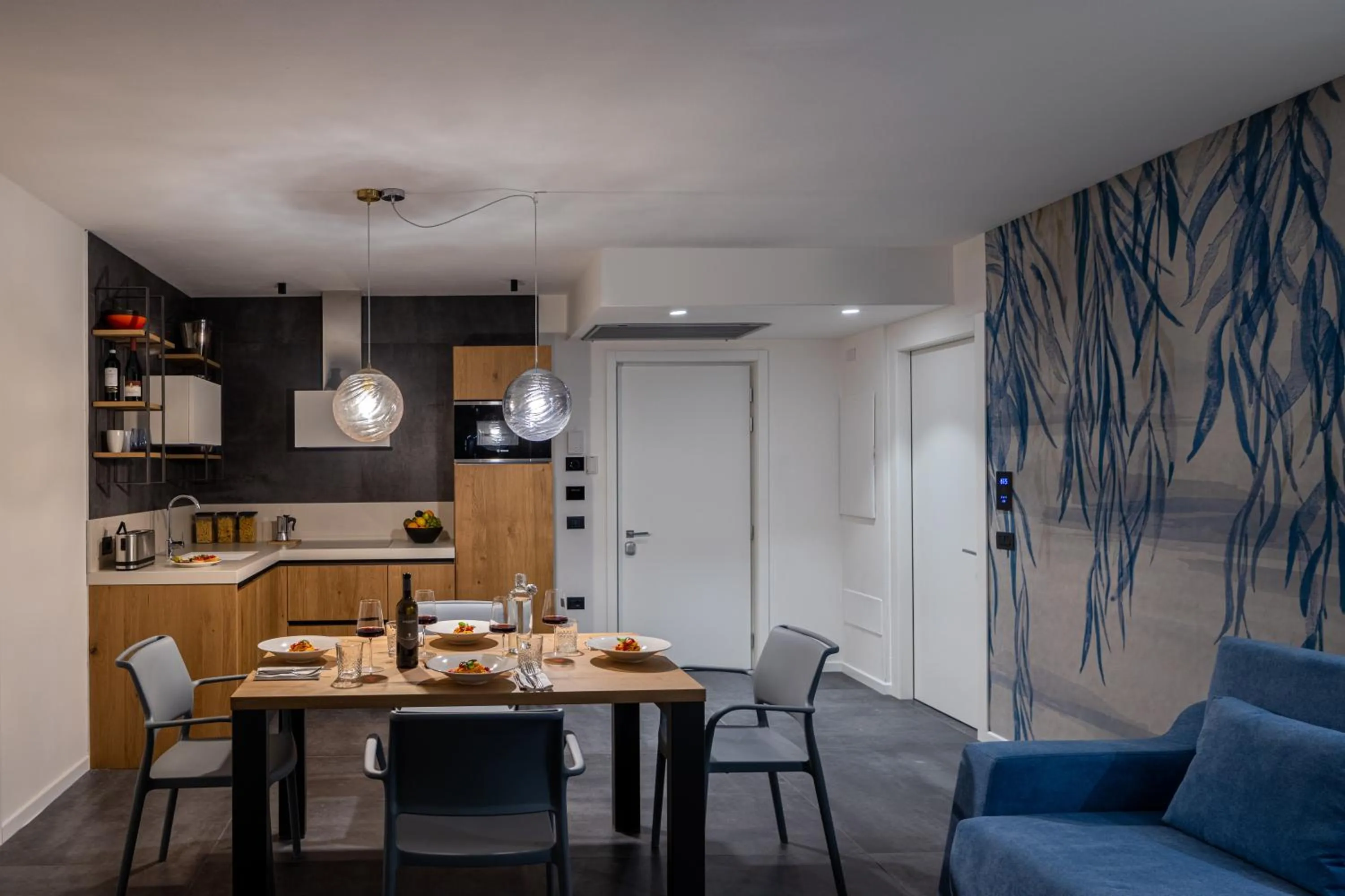 kitchen in Aris Apartments & Sky Pool - Tonelli Hotels - Adult Friendly