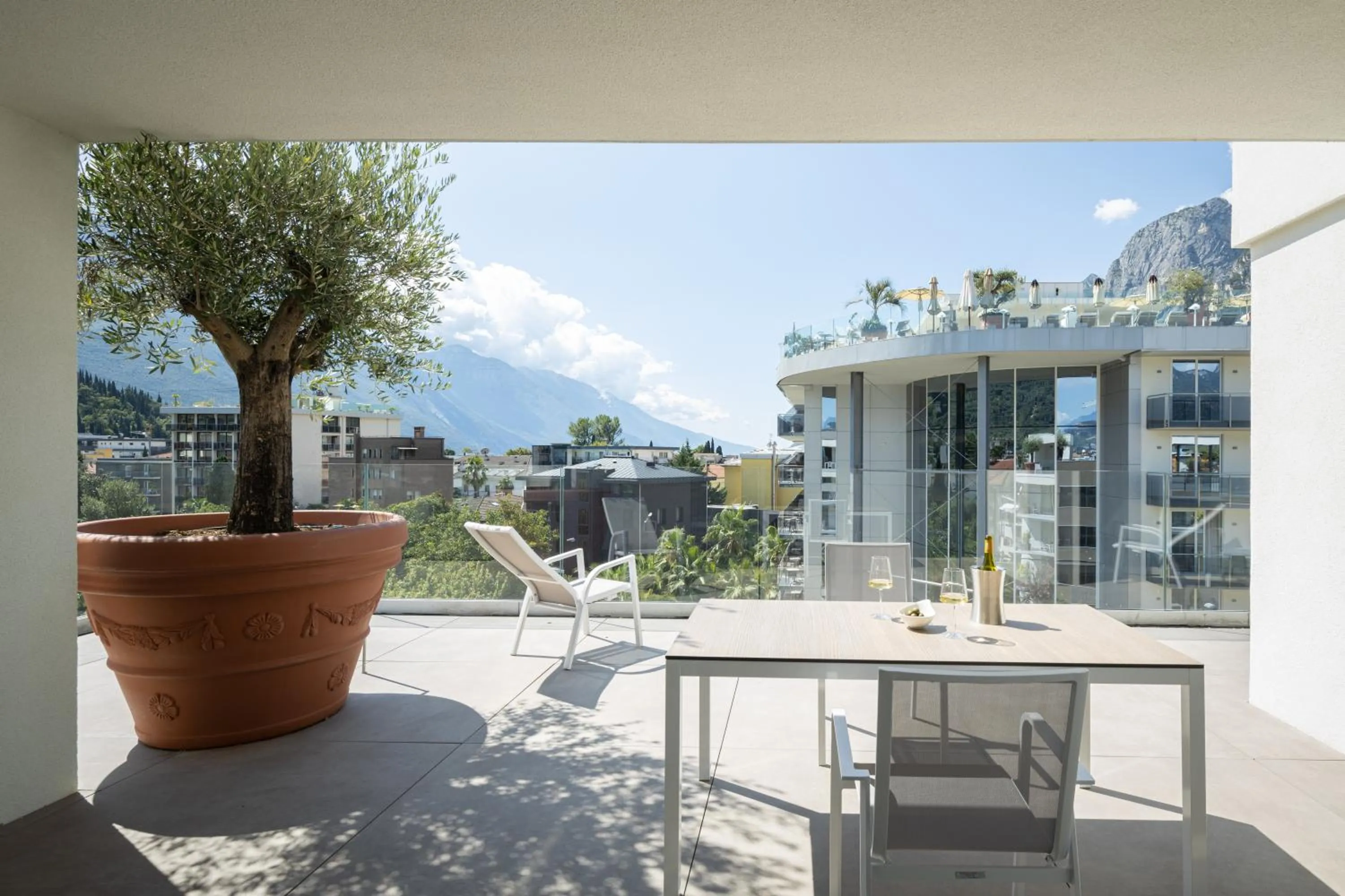 Balcony/Terrace in Aris Apartments & Sky Pool - Tonelli Hotels - Adult Friendly
