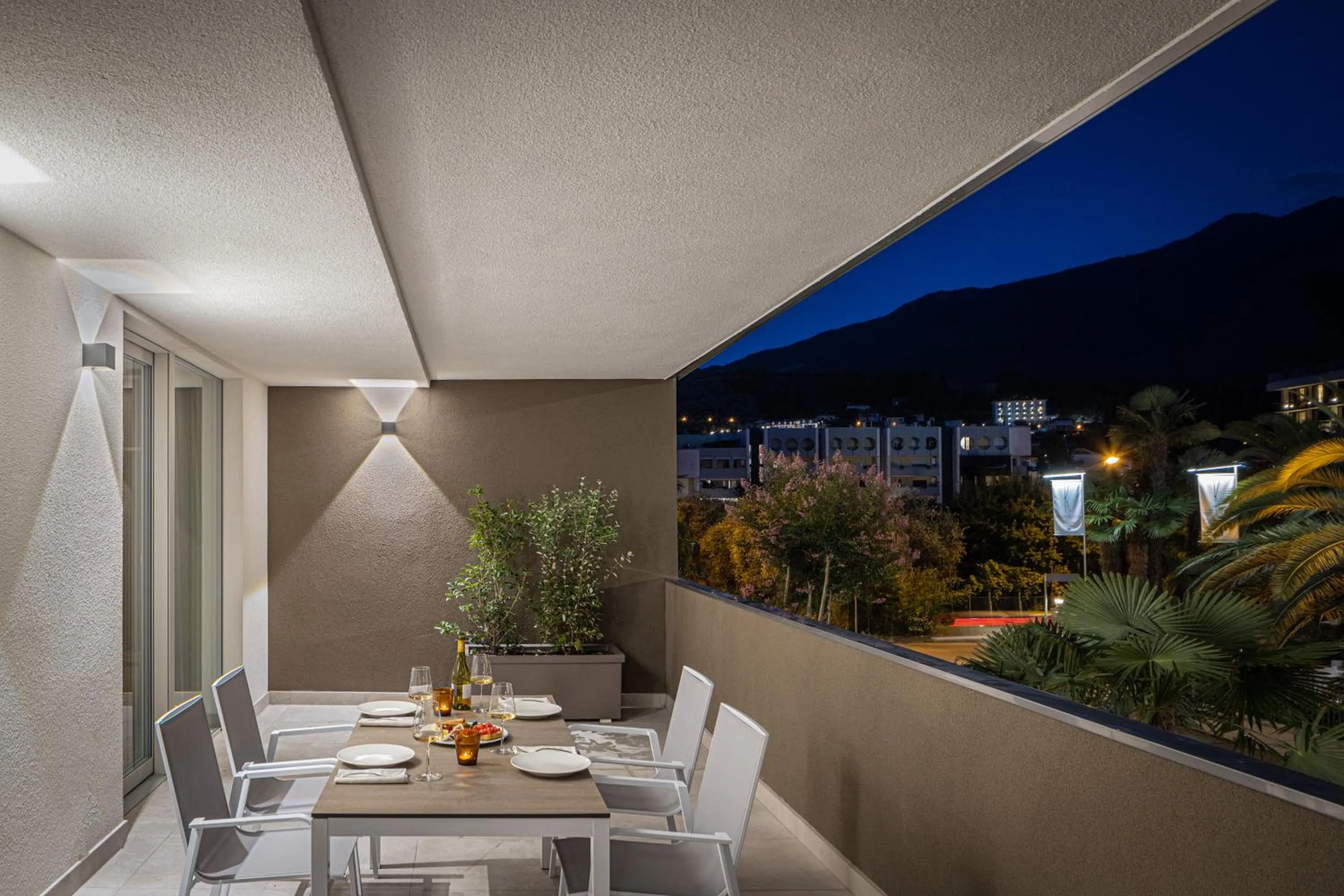 Balcony/Terrace in Aris Apartments & Sky Pool - Tonelli Hotels - Adult Friendly