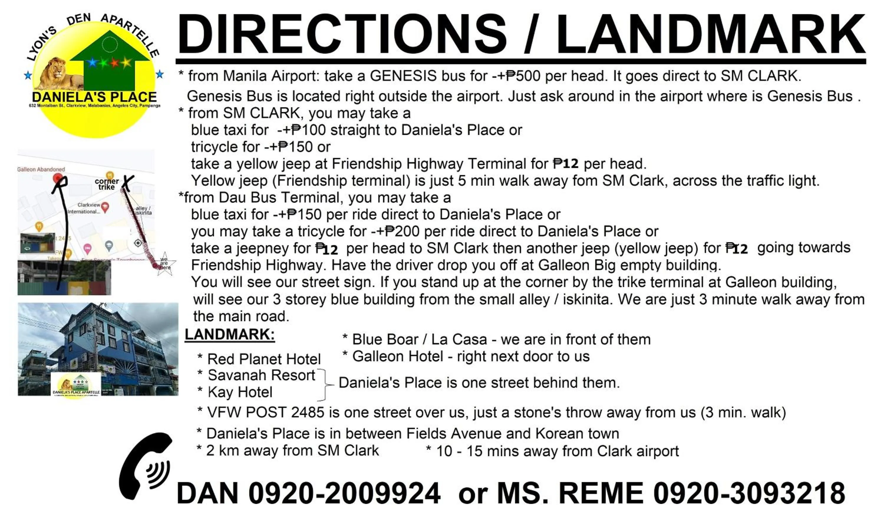 Landmark view in Daniela's Place